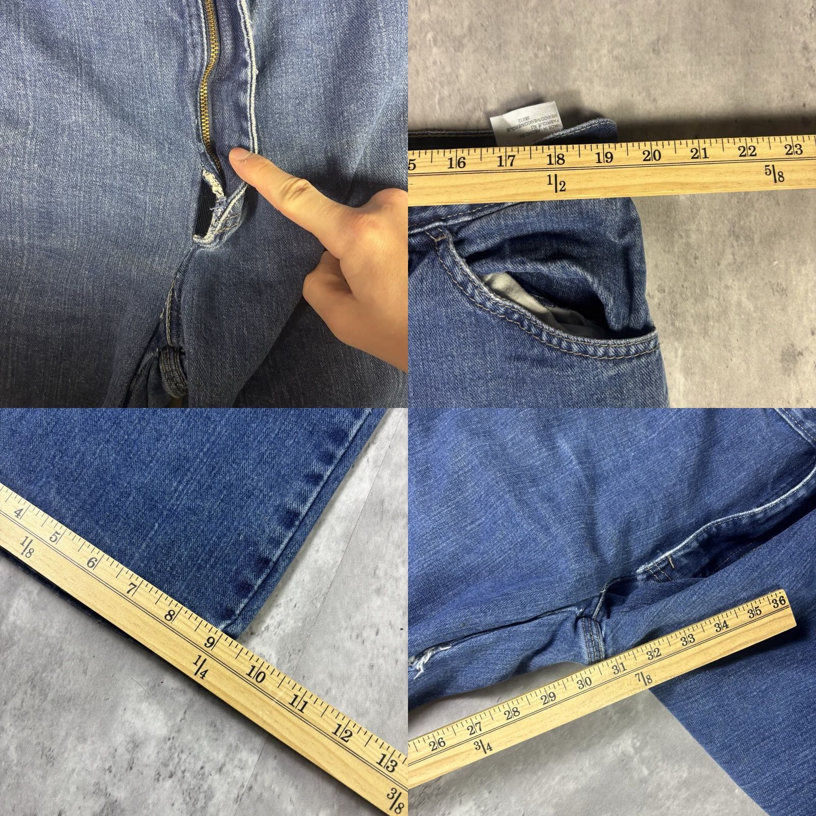 Dickies VINTAGE Dickies Jeans Dark Wash Workwear Utility 90s Mens 38x32 Baggy Size US 38 / EU 54 - 8 Thumbnail