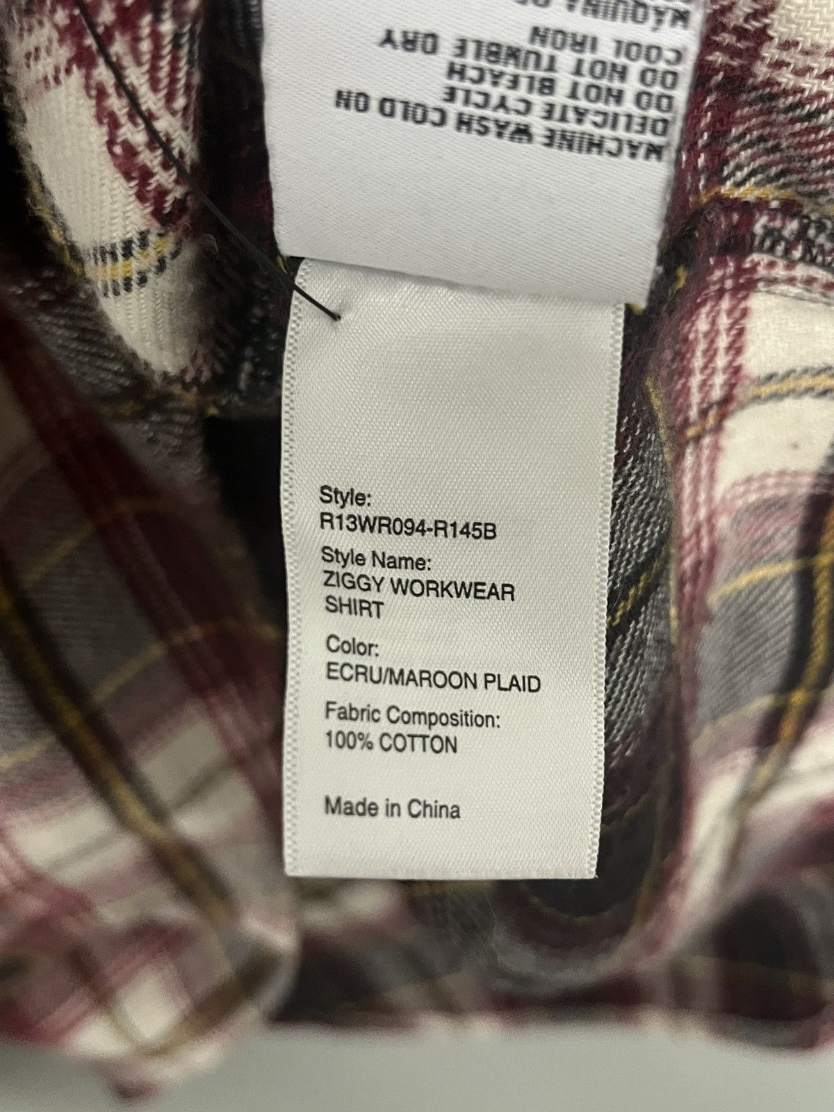 R13 Ziggy workwear shirt. Small. Size US S / EU 44-46 / 1 - 5 Thumbnail