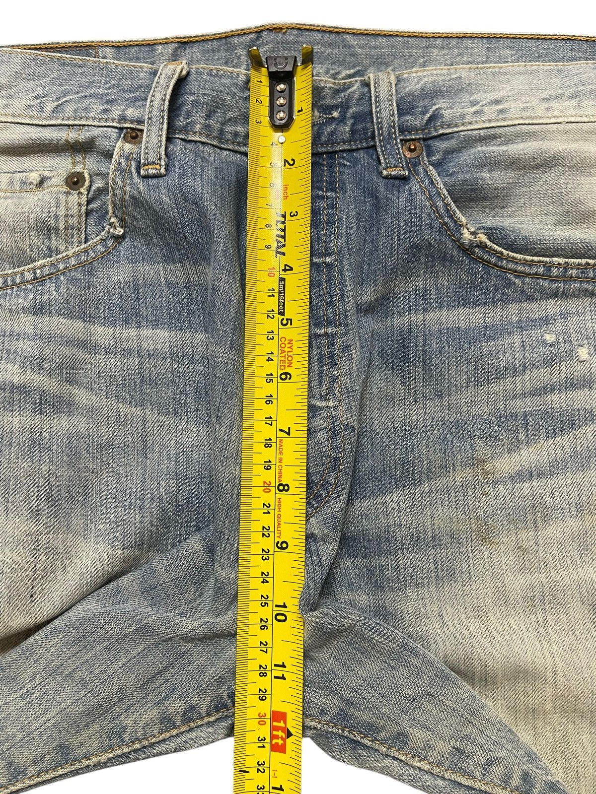 Levi's Vintage 90s Levis 501 Light Blue Faded Wash Distress Loose Size US 32 / EU 48 - 15 Thumbnail