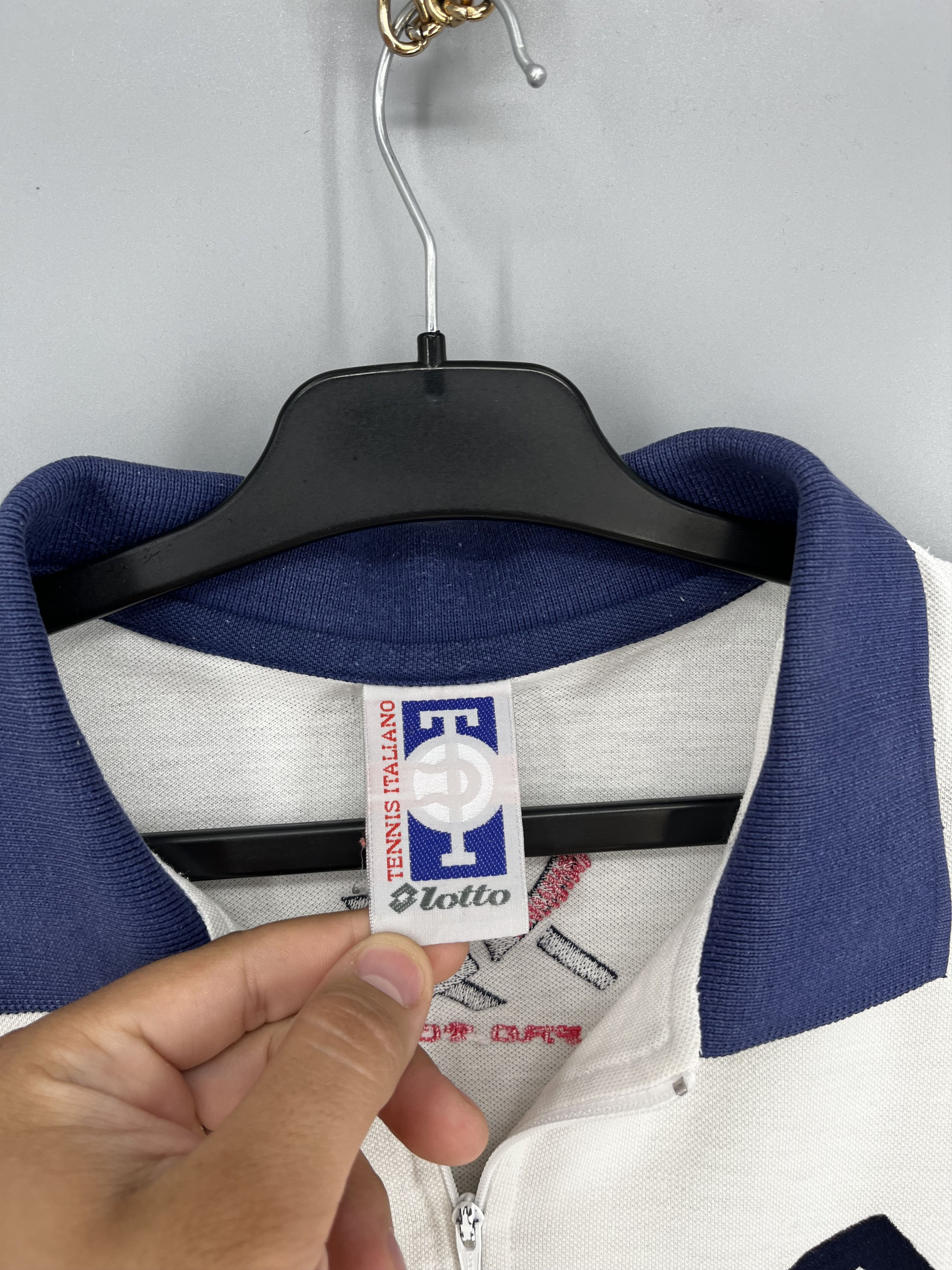 Vintage Vintage Lotto Q-Zip Polo Large TENNIS ITALIANO Size US L / EU 52-54 / 3 - 7 Thumbnail