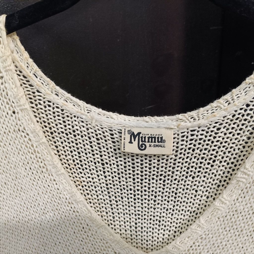 Show Me Your MuMu Show Me Your Mumu Anya Sweater ~ Off White Knit Size XS / US 0-2 / IT 36-38 - 14 Thumbnail