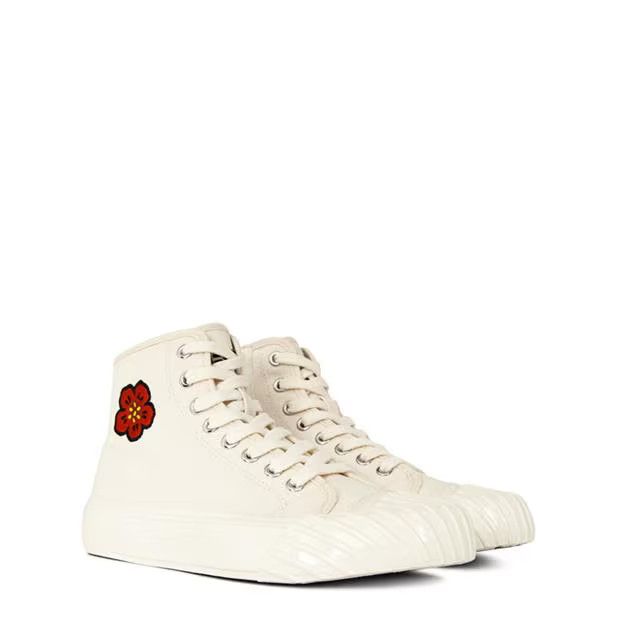 Kenzo o1g2r1mq1024 School High Top Trainers in Cream Size US 8 / IT 38 - 3 Thumbnail