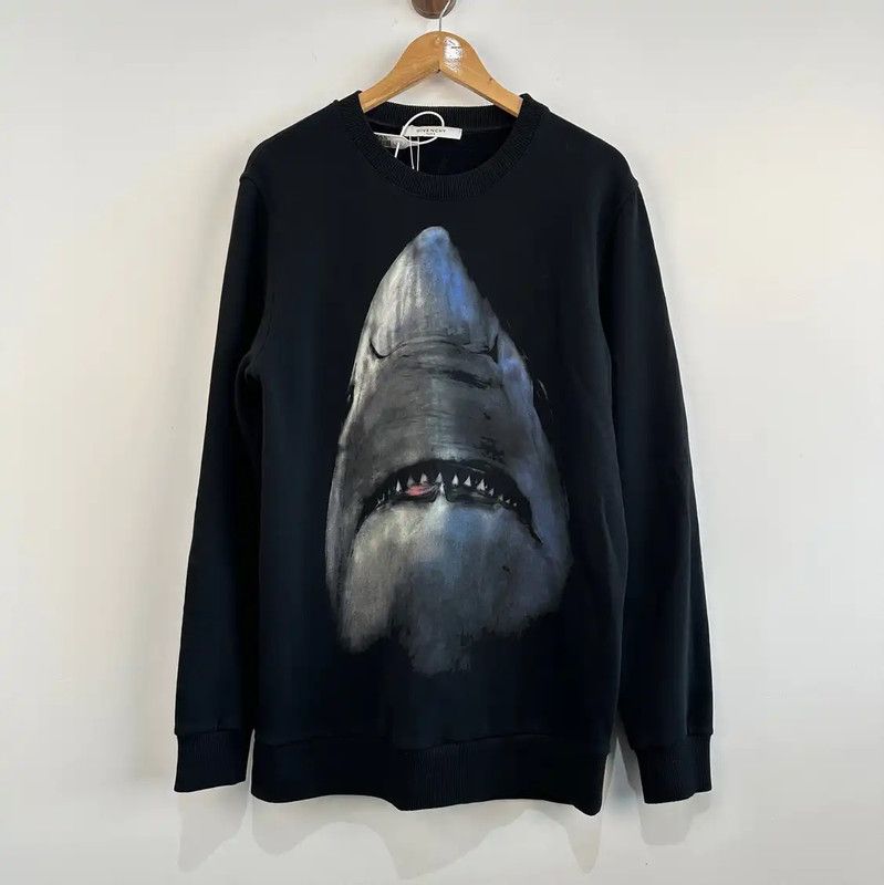 Givenchy Givenchy Black Cotton Men's Sweatshirt with Shark Design 0089 Size US S / EU 44-46 / 1 - 1 Thumbnail