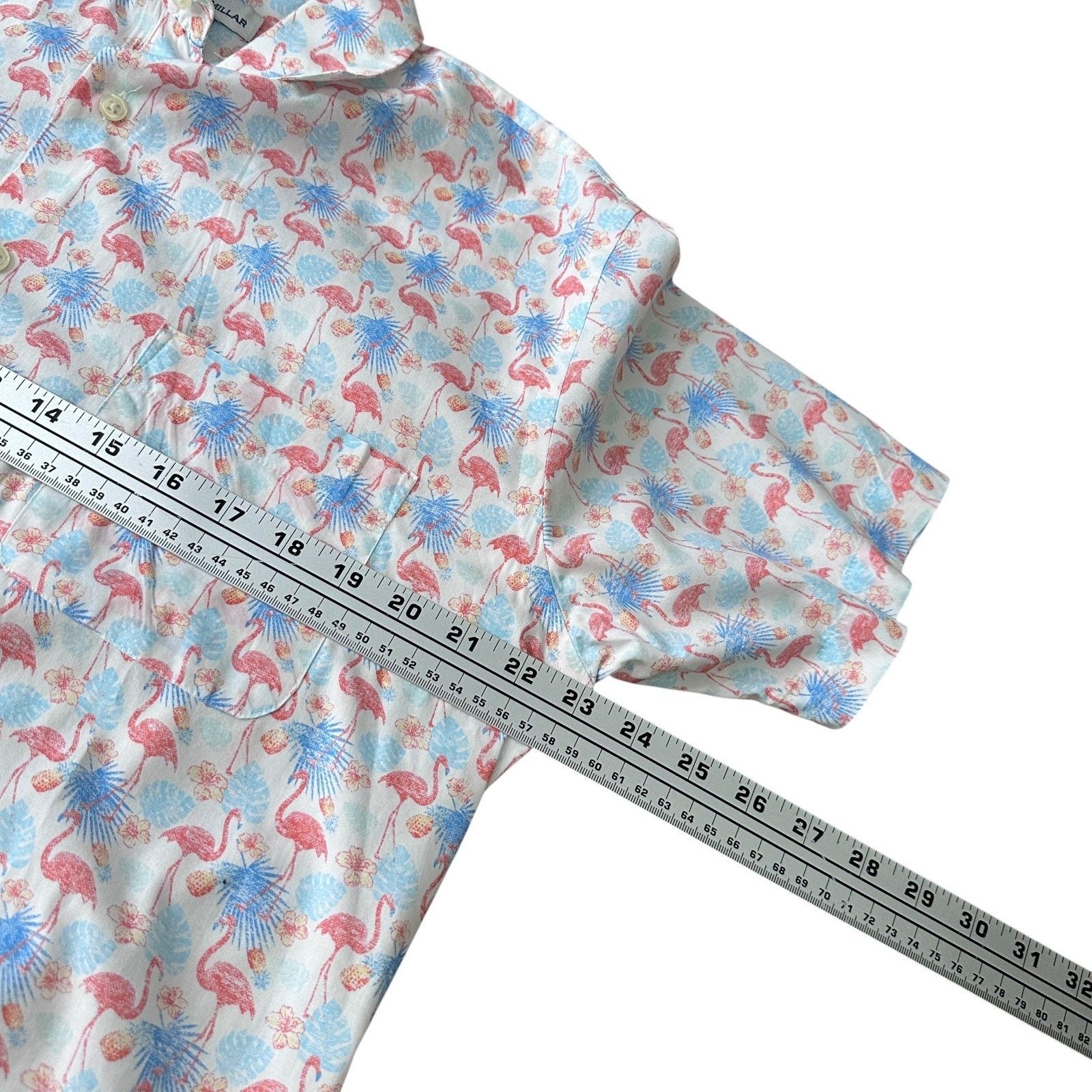 Peter Millar Peter Millar Shirt Men’s M Paradise Short Sleeve Button-Up Size US M / EU 48-50 / 2 - 8 Thumbnail