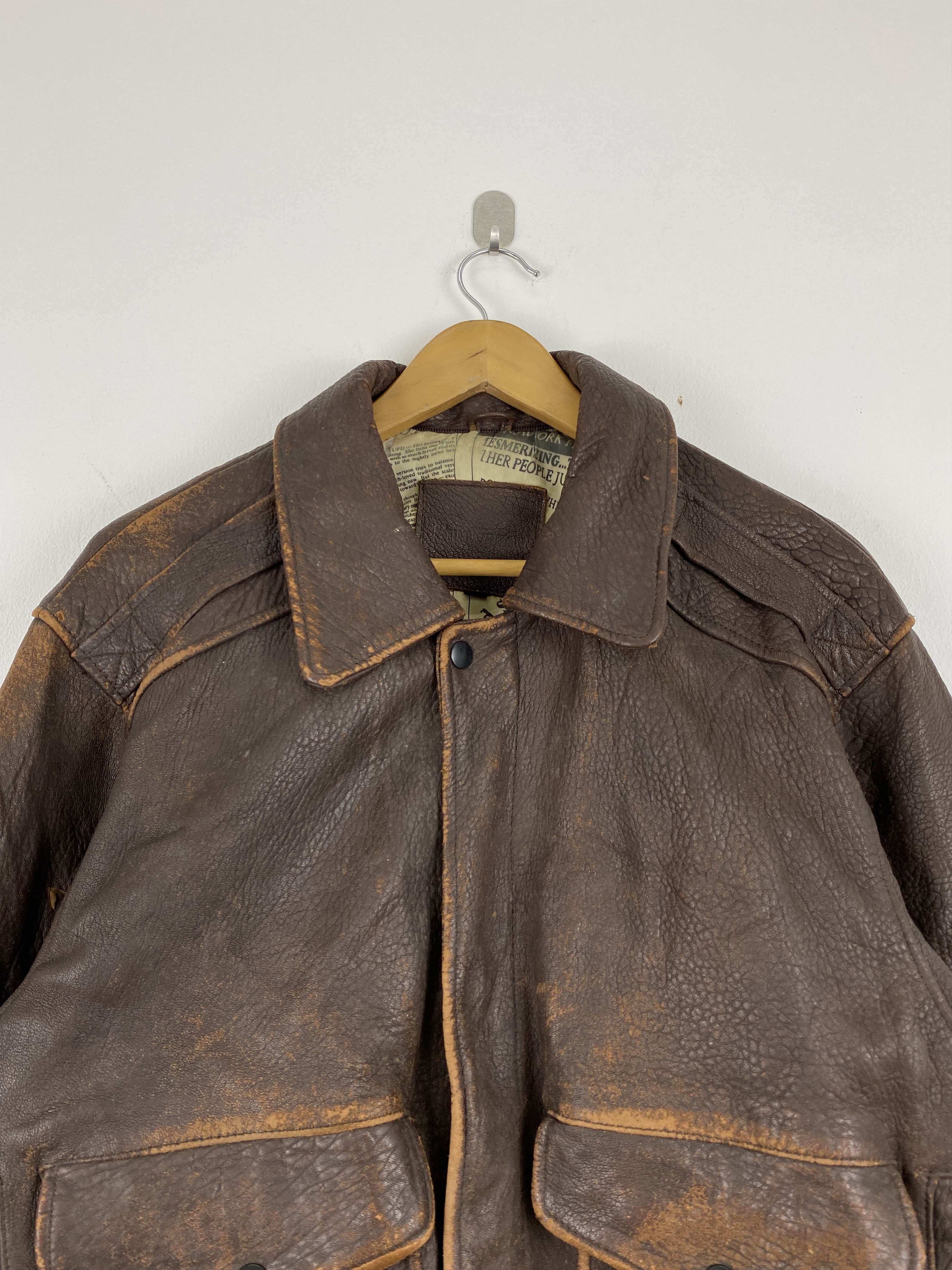 Japanese Brand Sub Urban Tokyo Leather Jacket Military Design JZ0002 Size US L / EU 52-54 / 3 - 3 Thumbnail