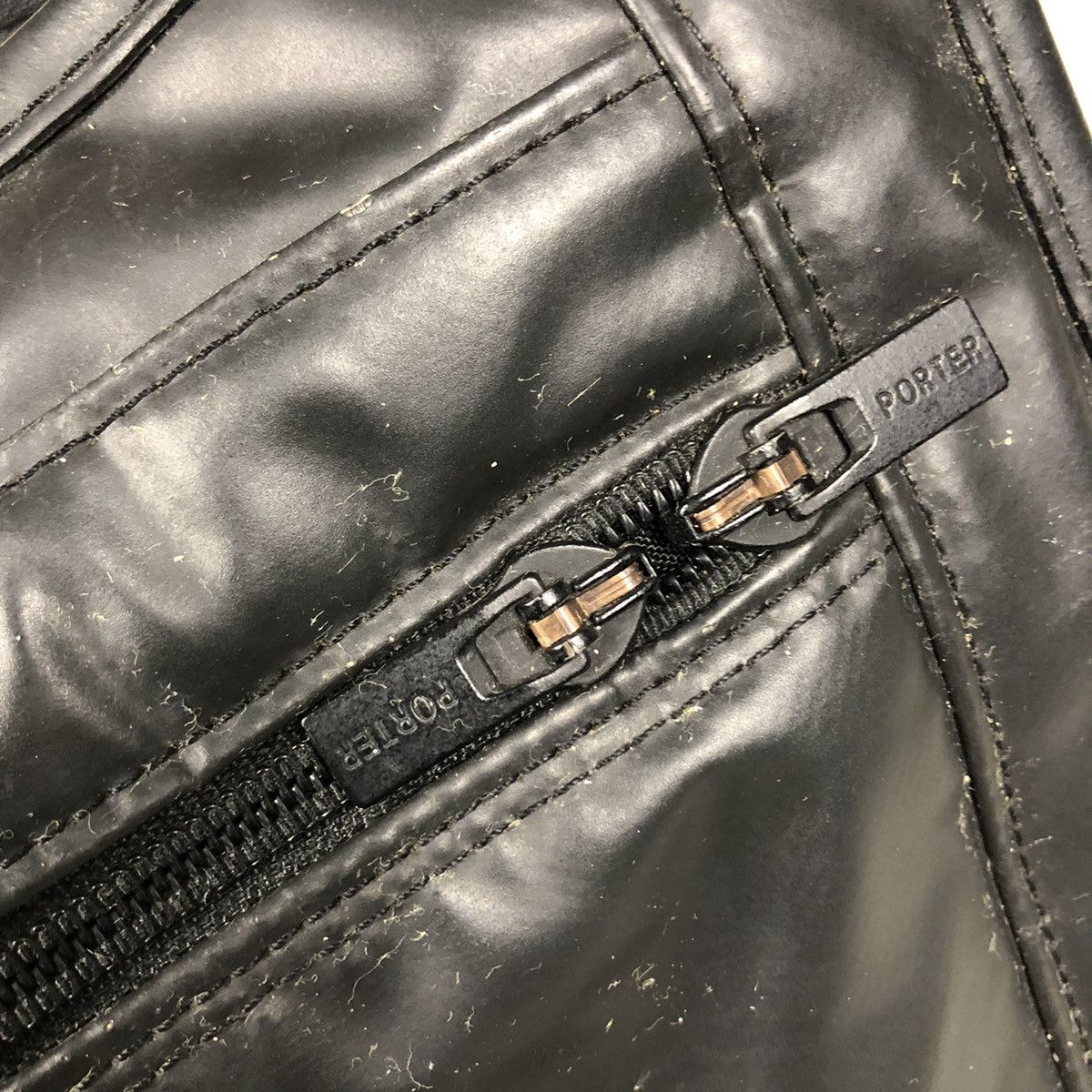 Japanese Brand 📌Vintage Rich Black Massenger Bag Porter Made in Japan Size ONE SIZE - 18 Thumbnail