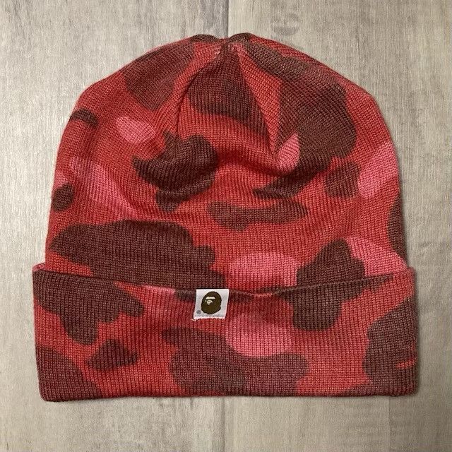 Bape BAPE Pharrell Camo Brim Beanie Knit Cap Hat a bathing ape Size ONE SIZE - 2 Thumbnail