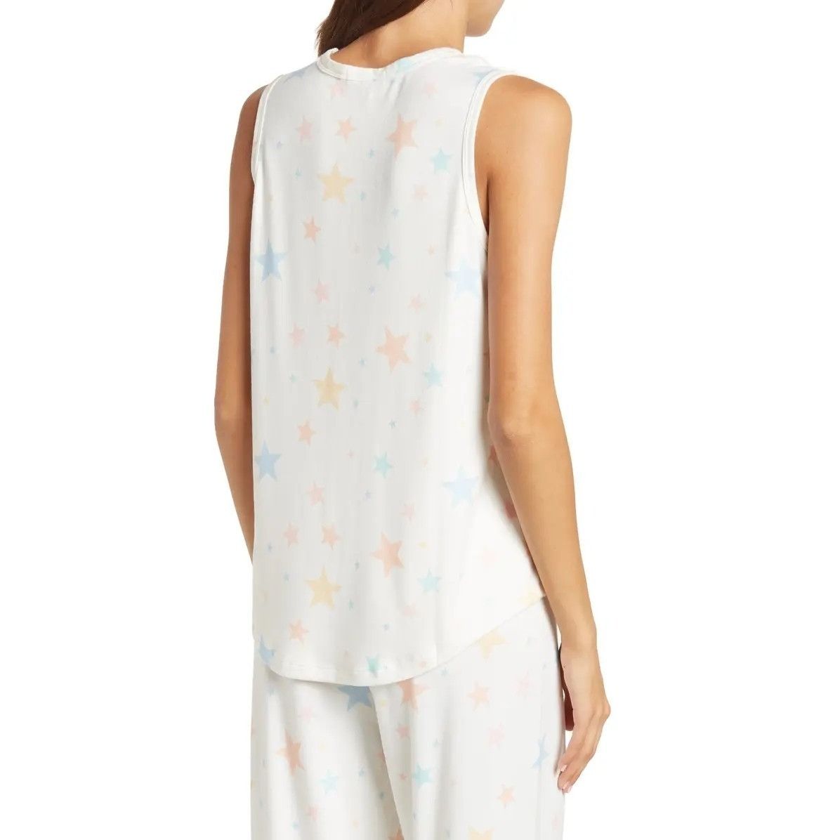 Other PJ Salvage Ivory Star Print Sleeveless Tank Top Size S / US 4 / IT 40 - 3 Thumbnail
