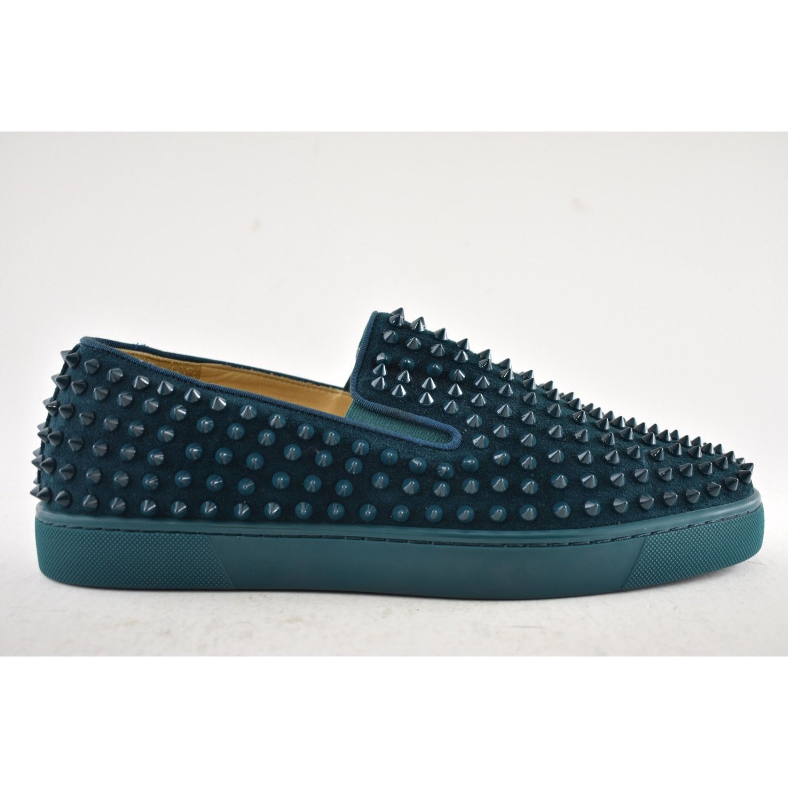 Christian Louboutin Christian Louboutin Roller-Boat Flat Lagune Blue Spikes Low Size US 10.5 / EU 43-44 - 2 Thumbnail