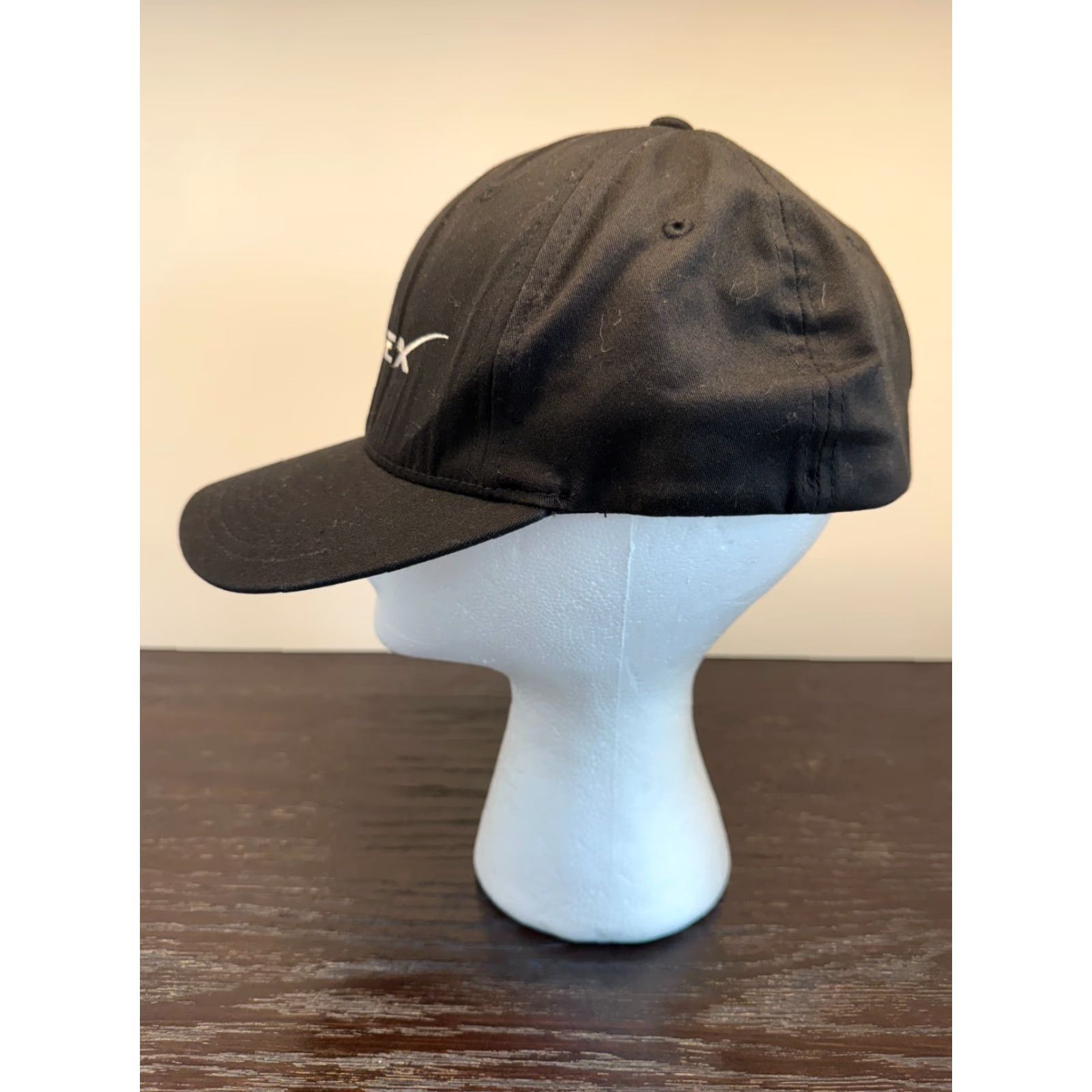 Vintage SpaceX Hat Mens Small Black Flexfit Yupoong Performance Space Embroidered Logo Size ONE SIZE - 6 Thumbnail