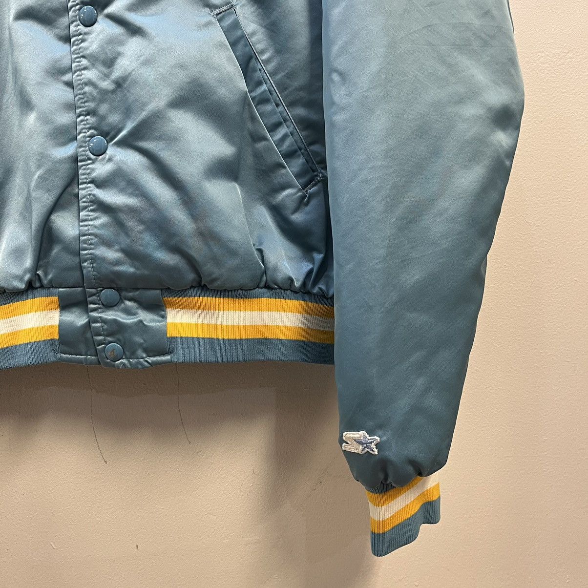 Starter × Vintage Vintage Starter UCLA Bruins Satin Jacket Size US XL / EU 56 / 4 - 4 Thumbnail