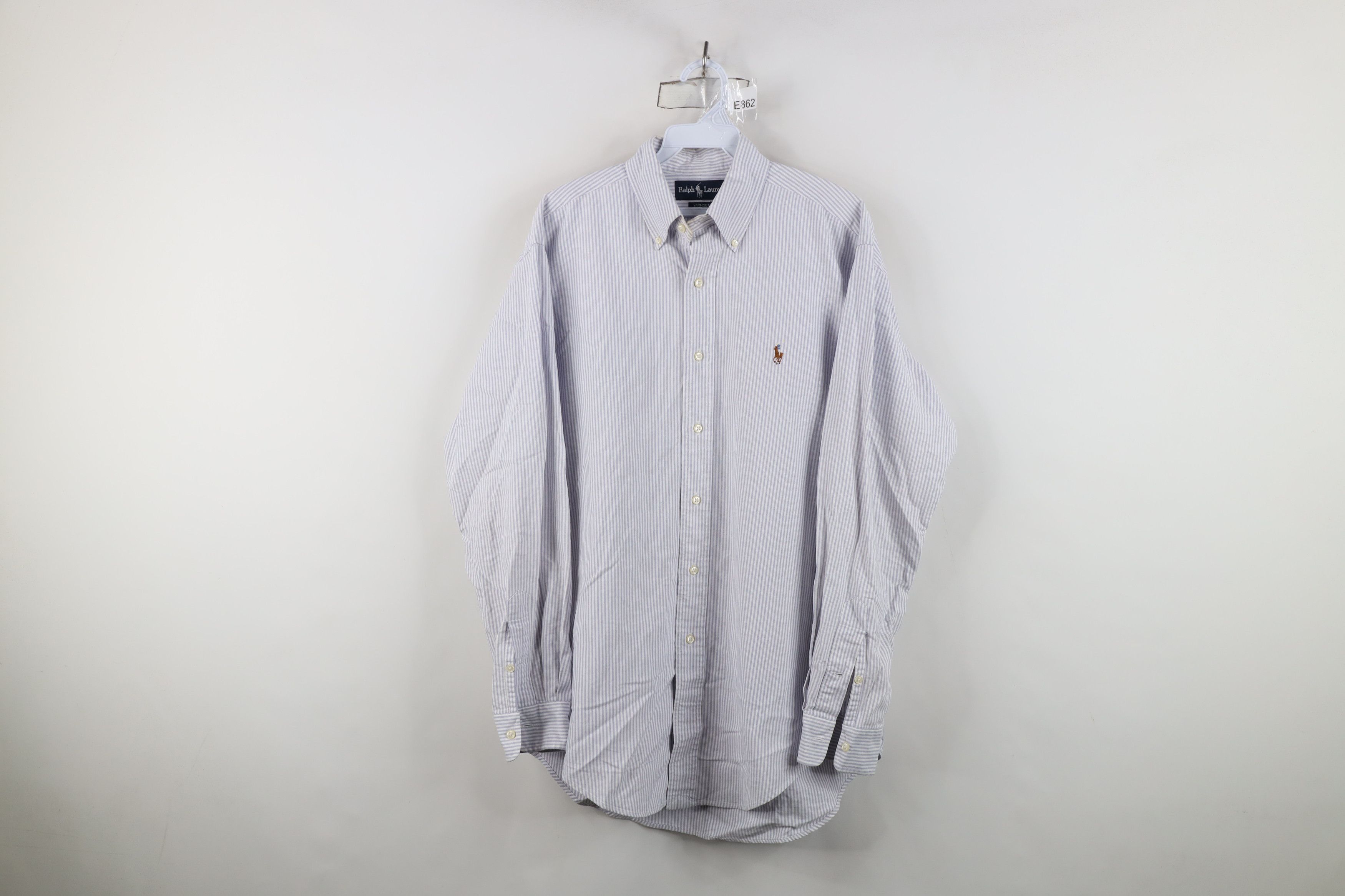 Polo Ralph Lauren Vintage 90s Ralph Lauren Oxford Button Down Shirt Striped Size US M / EU 48-50 / 2 - 1 Thumbnail