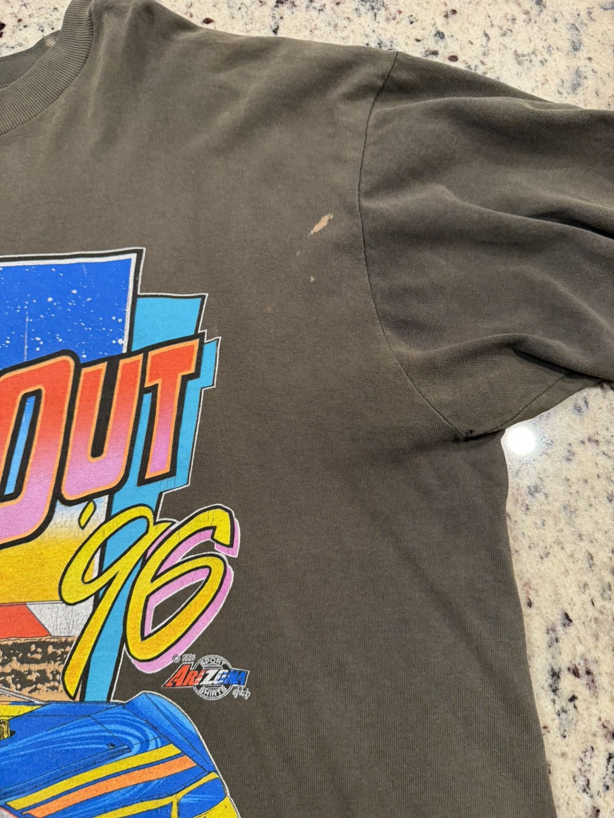 Vintage Vintage Tampa Speedway 96’ T-shirt Size US XL / EU 56 / 4 - 6 Thumbnail