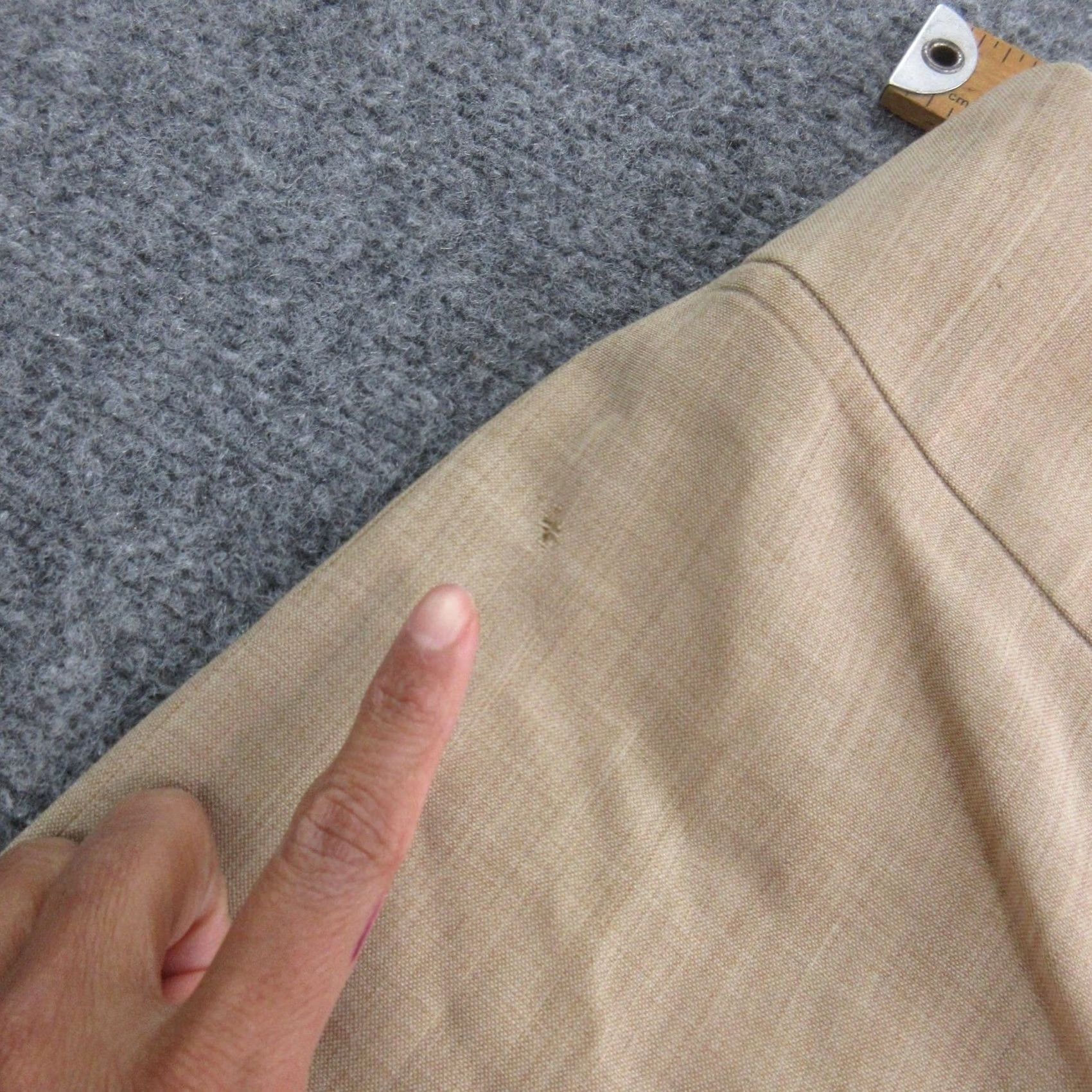 Akris Akris Pants Womens Medium Beige Dress Trousers Wide Leg Lined Career Work Size 30" / US 8 / IT 44 - 4 Thumbnail