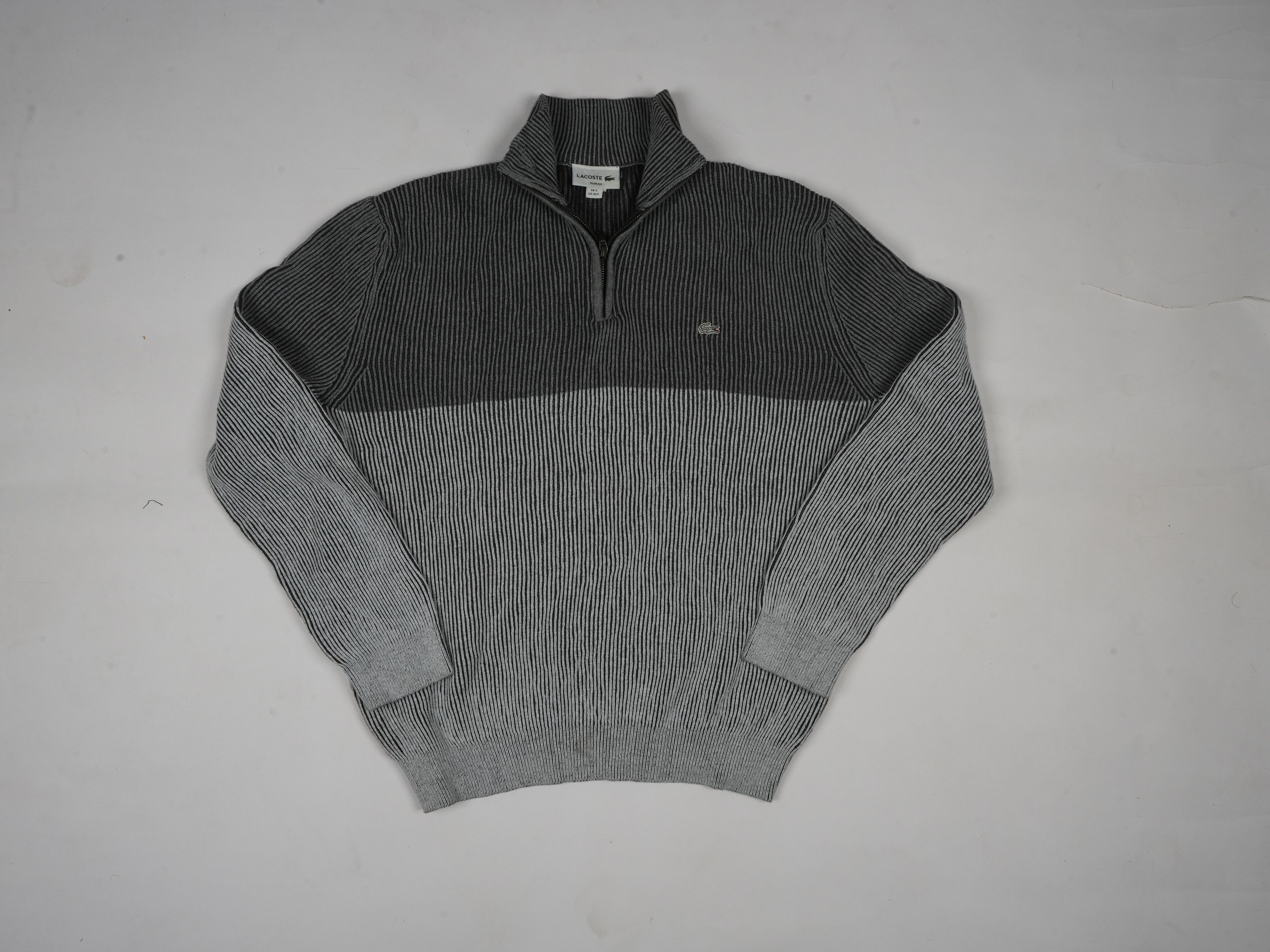 Lacoste Vintage Lacoste Half Zip Sweater Pullover Size US L / EU 52-54 / 3 - 1 Thumbnail