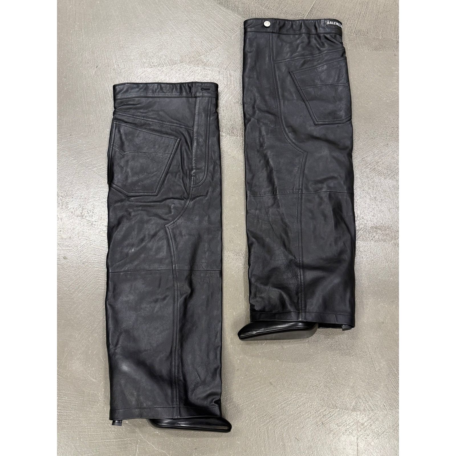 Balenciaga Balenciaga Falkon thigh-high leather pants boots Size US 7 / IT 37 - 3 Thumbnail