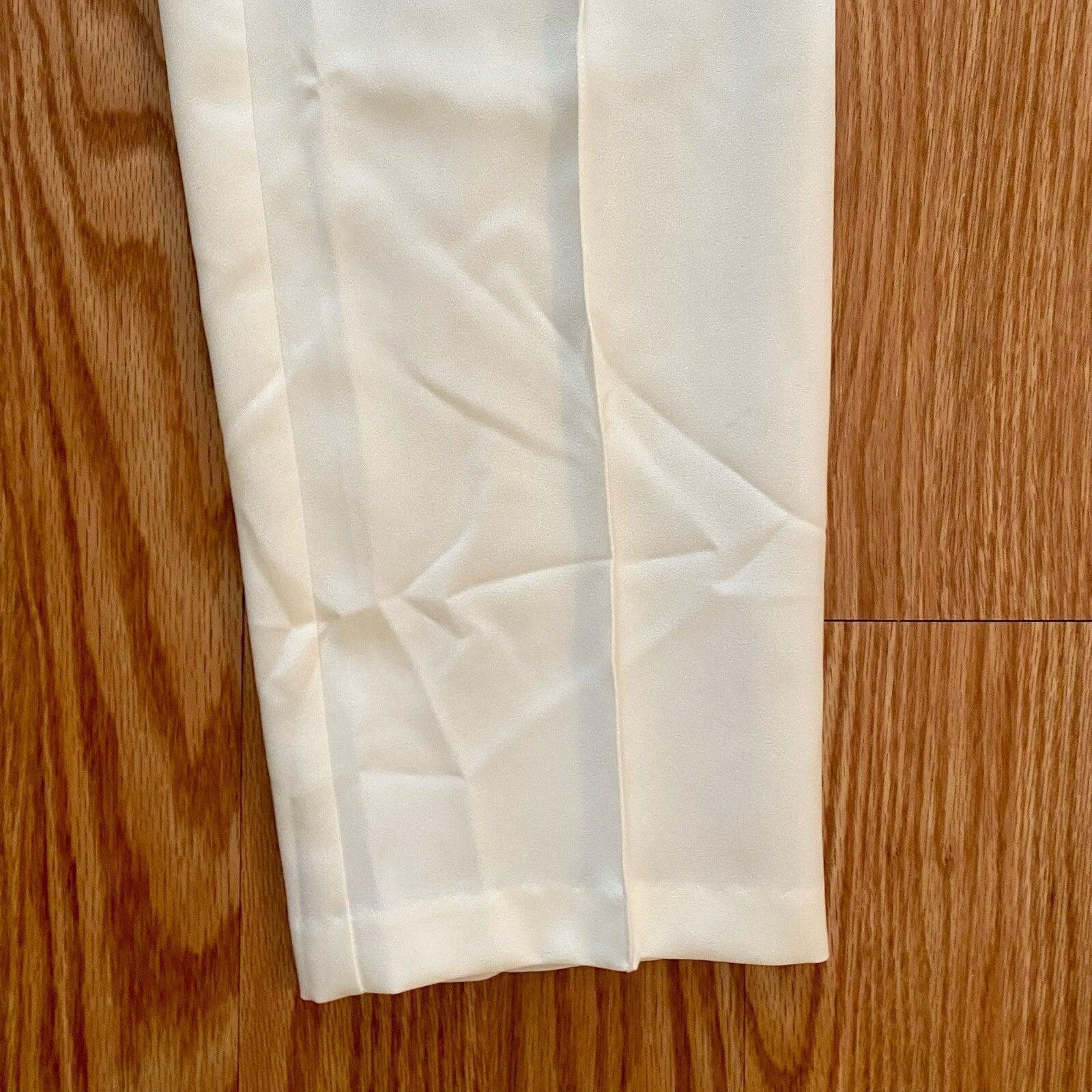 Other BFA Classics Ivory Cream Straight Leg Dress Pants Womens 10 Size 32" / US 10 / IT 46 - 6 Thumbnail