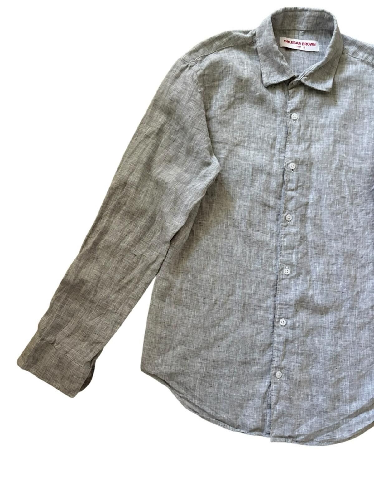 Orlebar Brown Orlebar Brown Giles Linen Tailored Fit Linen Shirt Size US S / EU 44-46 / 1 - 9 Thumbnail