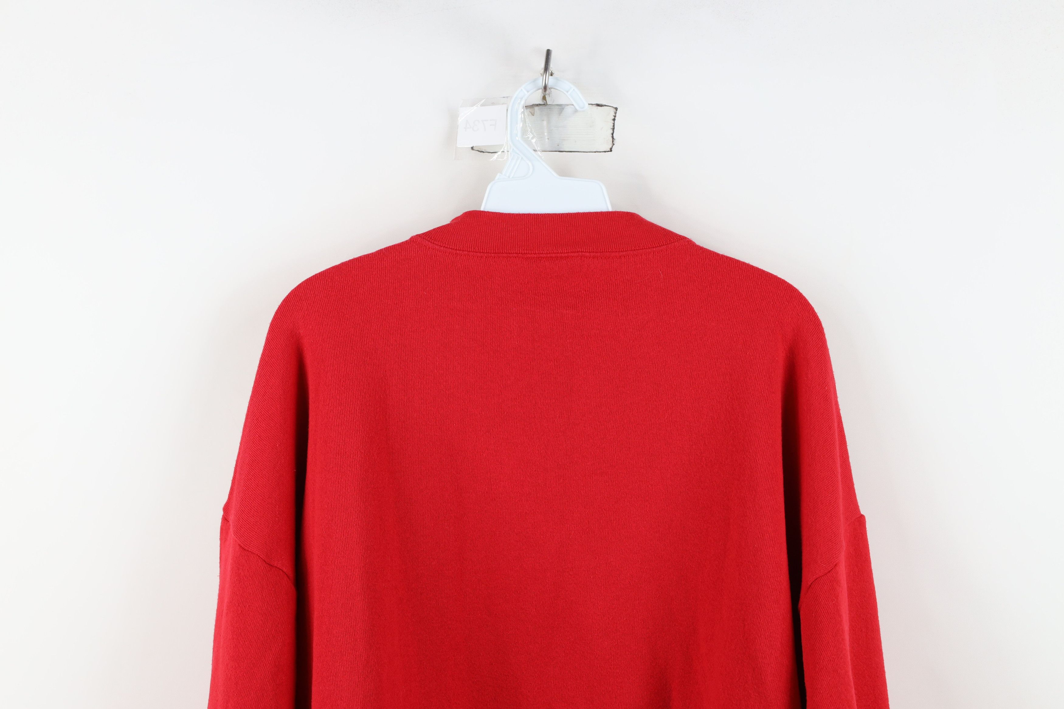 Vintage Vintage 90s Streetwear Santa Claus Christmas Sweatshirt Red Size XL / US 12-14 / IT 48-50 - 13 Thumbnail