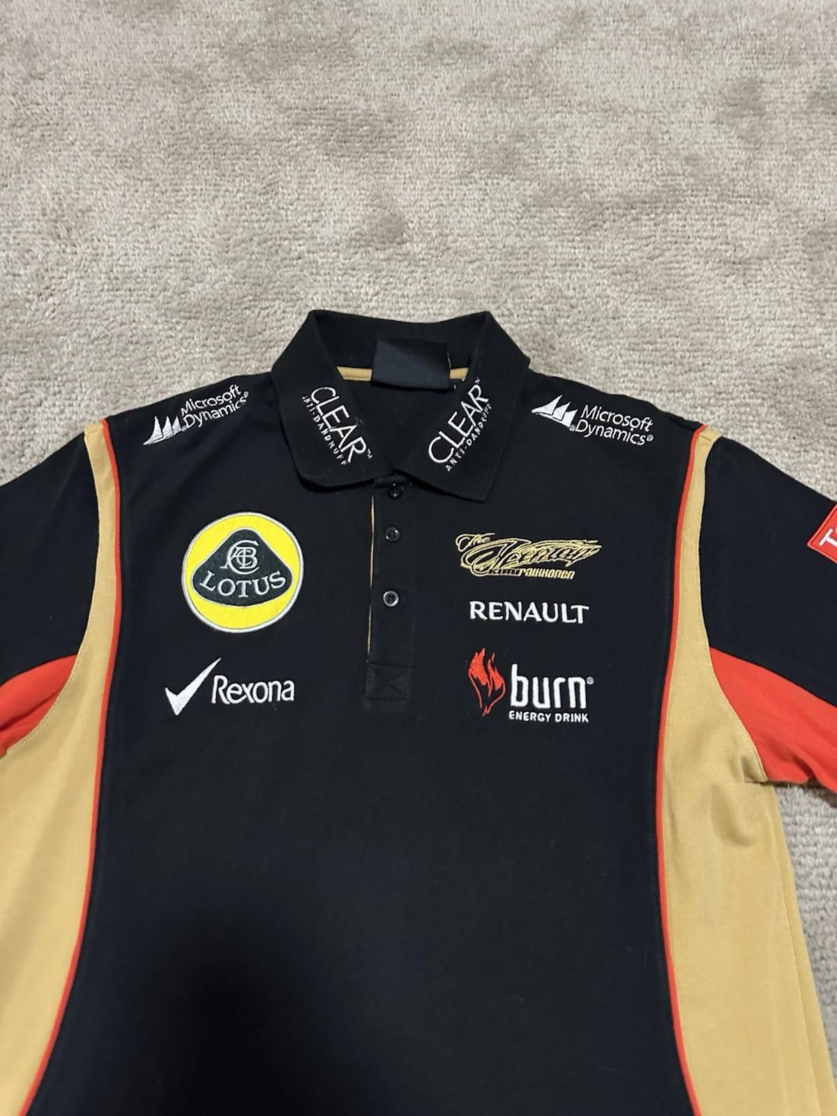 Fox Racing Lotus Renault Formula One 1 Racing Team Polo Shirt Vintage L Size US M / EU 48-50 / 2 - 4 Thumbnail