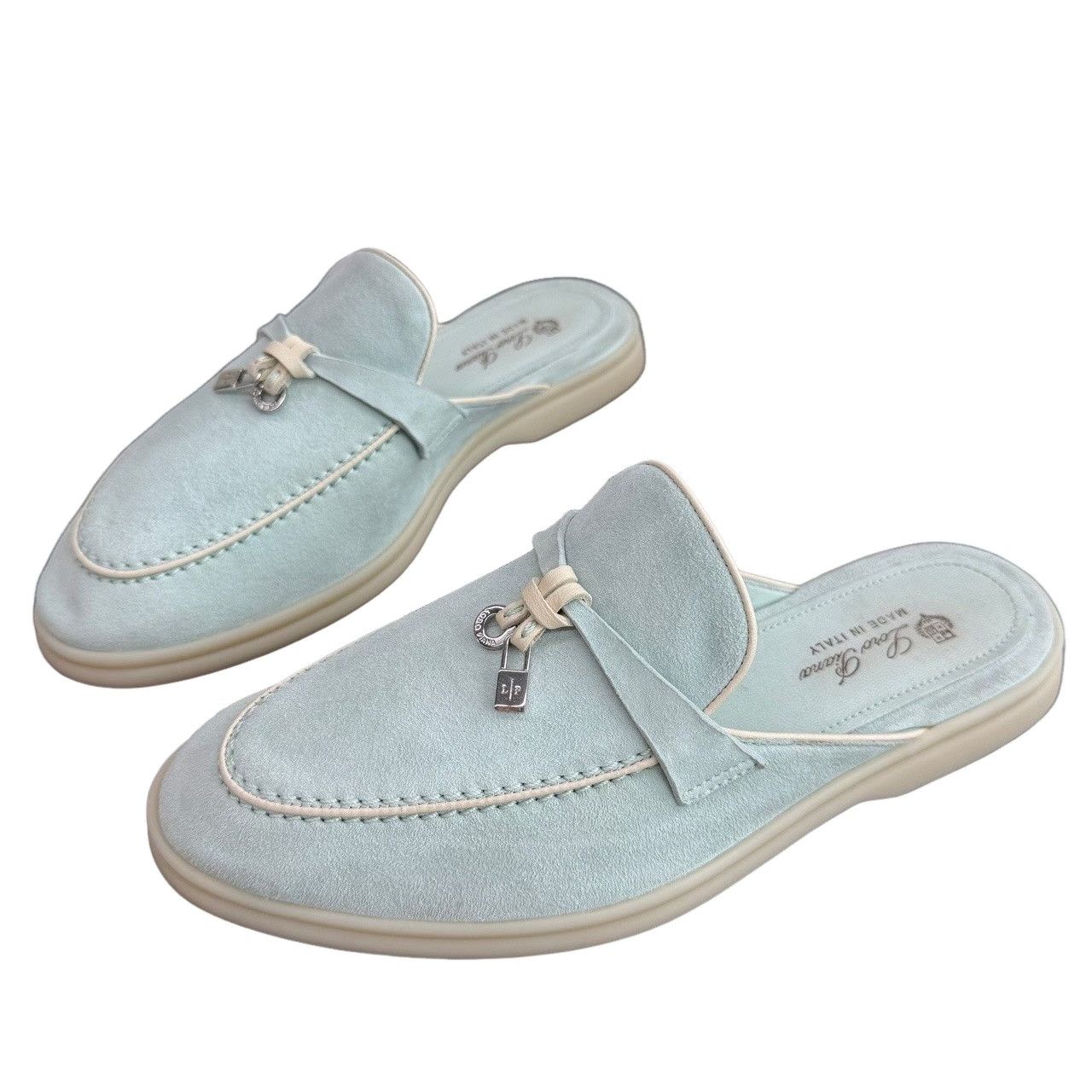 Loro Piana Loro Piana Summer Charms Suede Mules Size 37 Size US 7 / IT 37 - 1 Thumbnail