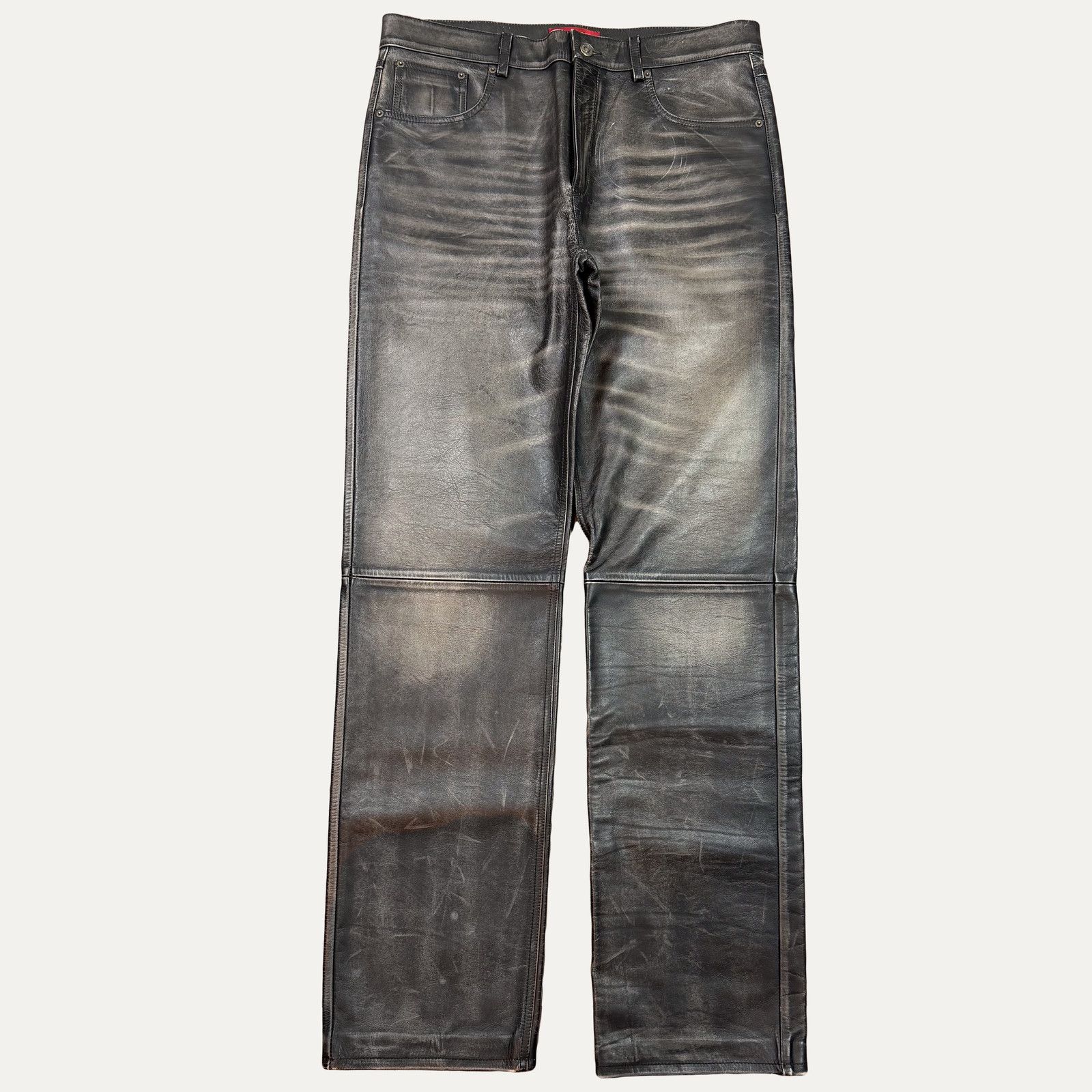 424 424 Leather Five-Pocket Pants Size US 34 / EU 50 - 1 Thumbnail