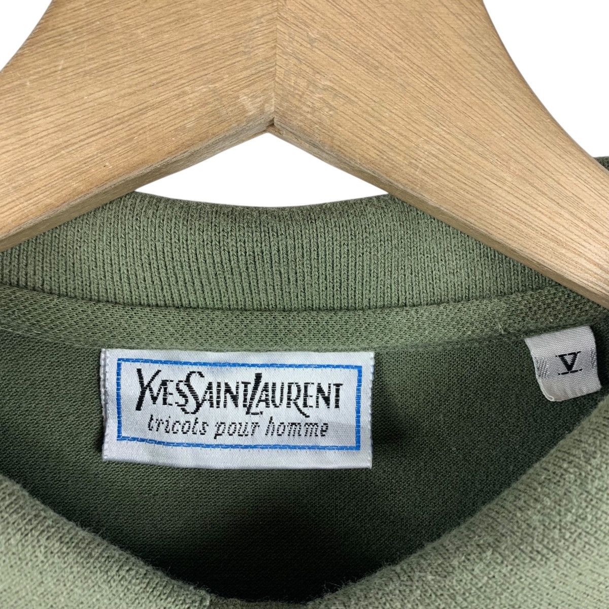 Designer × Yves Saint Laurent Vintage YVES SAINT LAURENT small logo embroidery polo tee Size US L / EU 52-54 / 3 - 3 Thumbnail