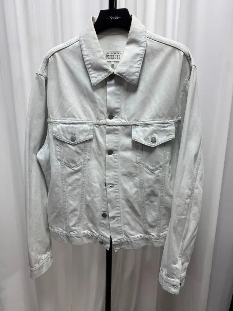 Sz 52 Maison Margiela White Denim Jacket