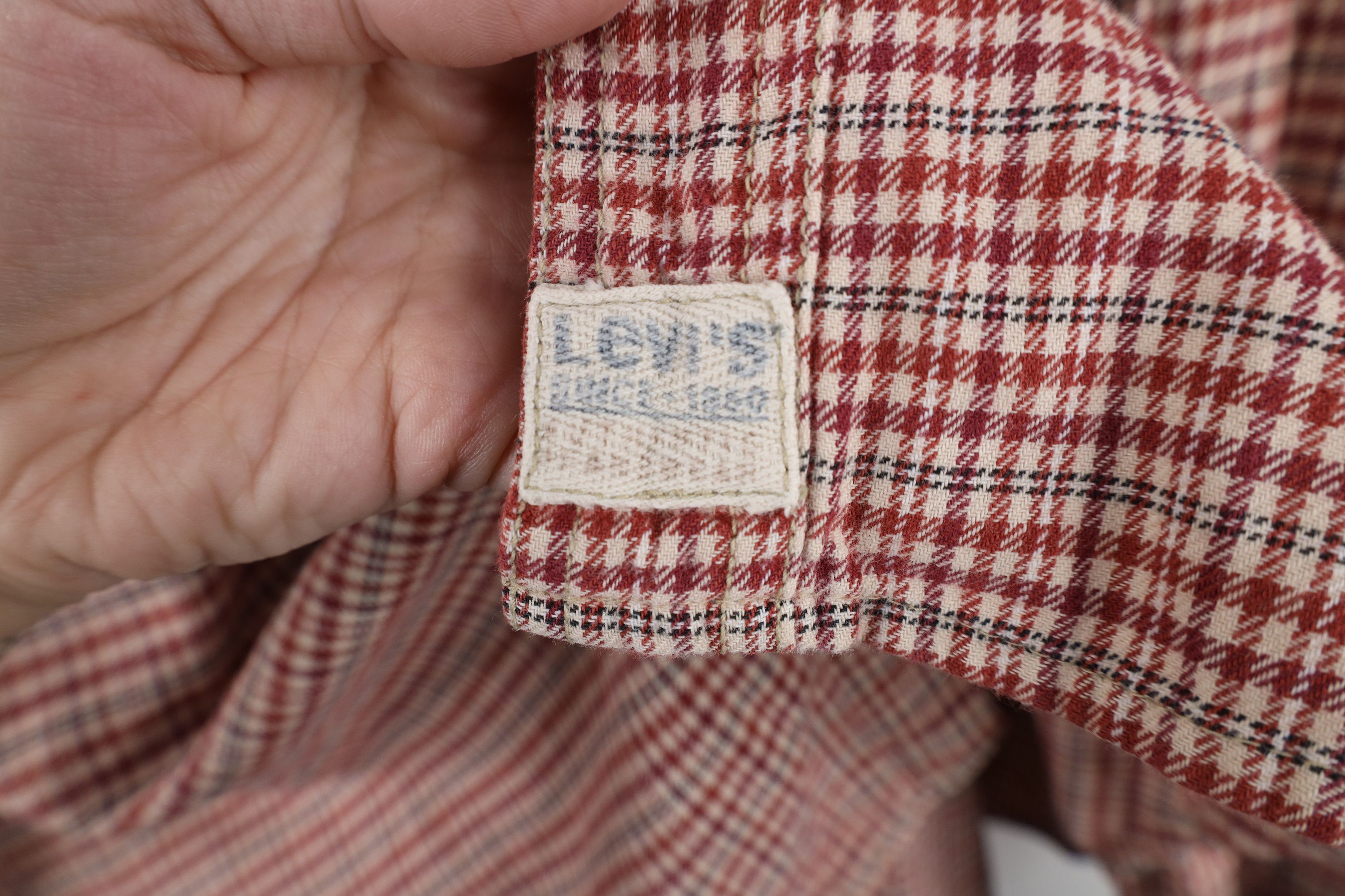 Levi's Vintage 90s Levis Baggy Flannel Collared Button Shirt Plaid Size US L / EU 52-54 / 3 - 4 Thumbnail