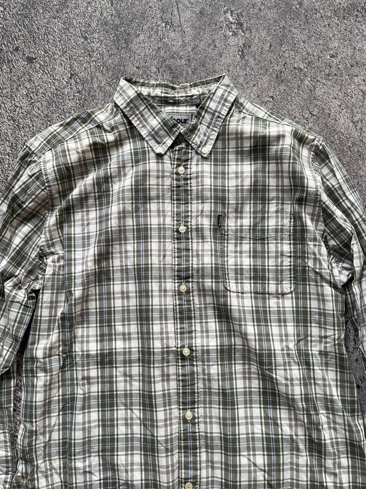 Japanese Brand BARBOUR PLAID LONG SHIRT Size US L / EU 52-54 / 3 - 3 Thumbnail