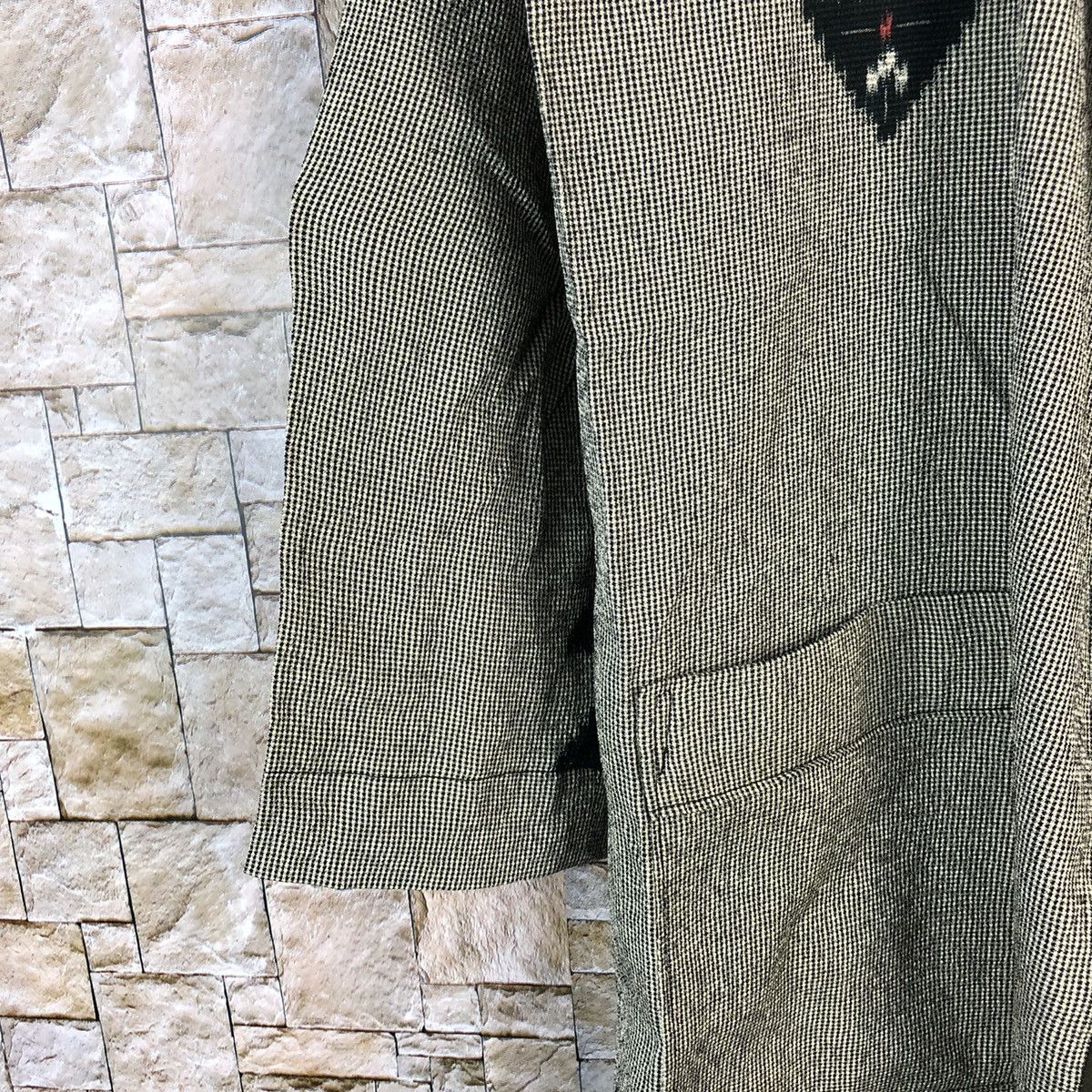 Homespun Knitwear Japan navajo Grey cardigan hoodie Knitwear #A808 Size US M / EU 48-50 / 2 - 7 Thumbnail