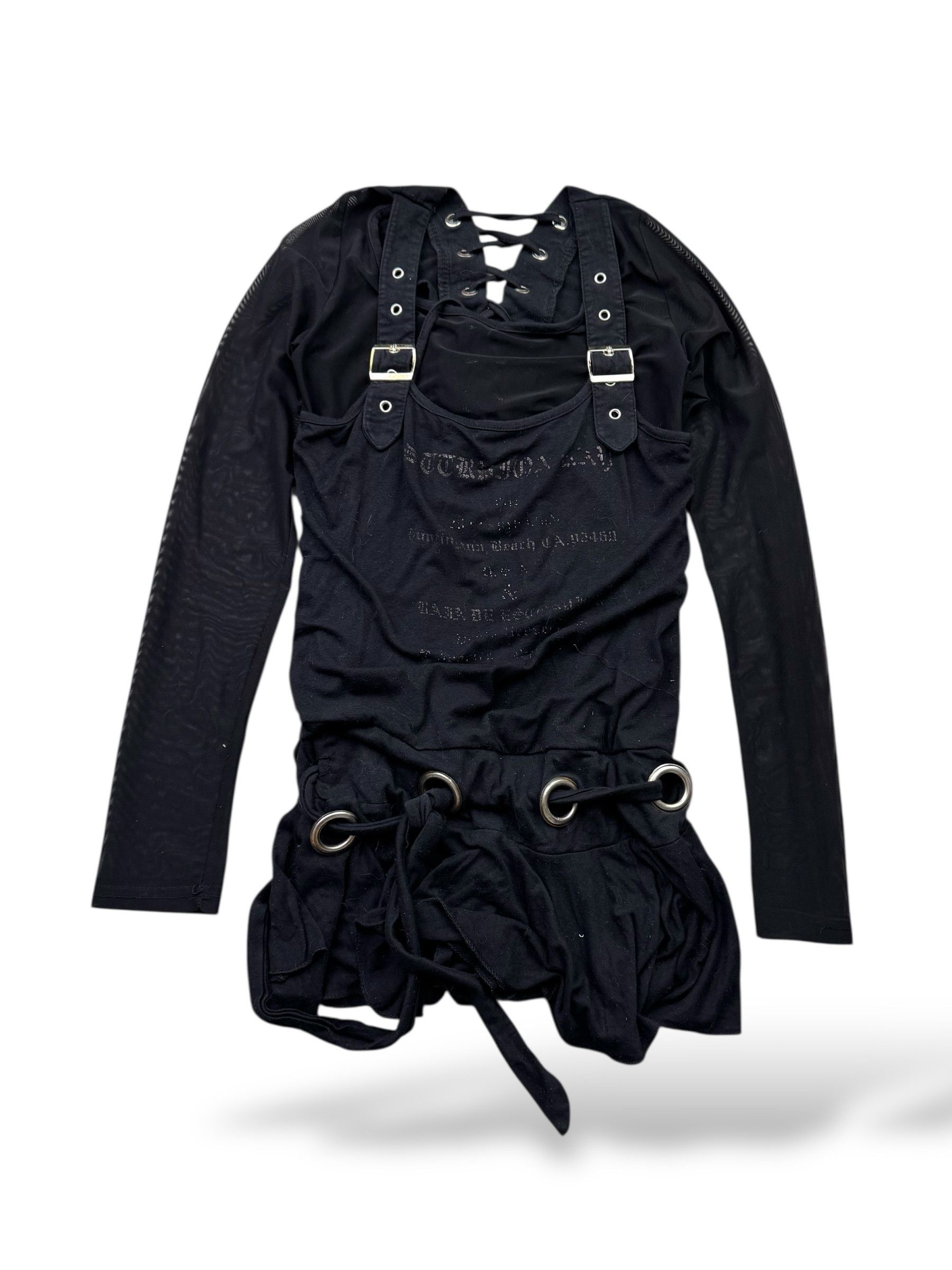 Vintage Vintage Bondage Blouse With Metal Rings W240(V9) Size XS / US 0-2 / IT 36-38 - 1 Thumbnail