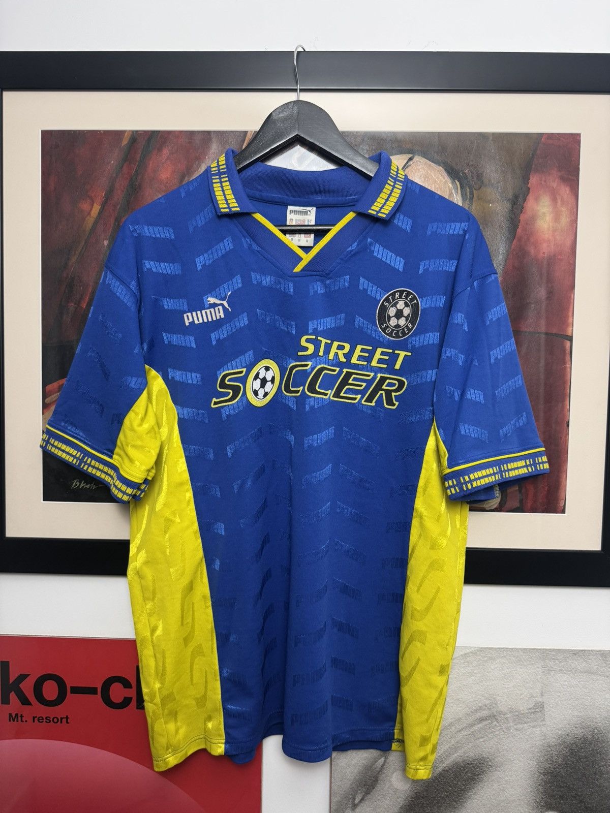 Vintage 90s Puma Street Soccer Retro Football Jersey Hype