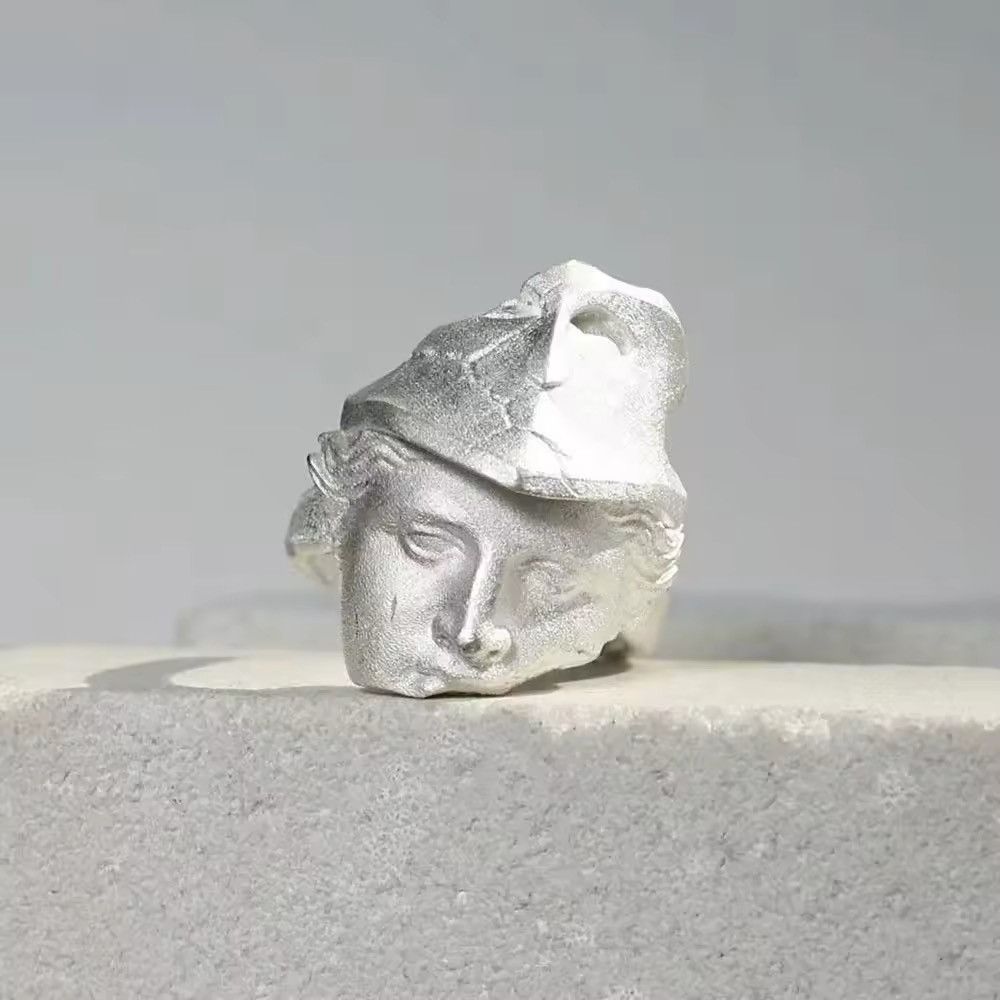 Jewelry Mystical Masked Face Open Ring Size ONE SIZE - 1 Thumbnail