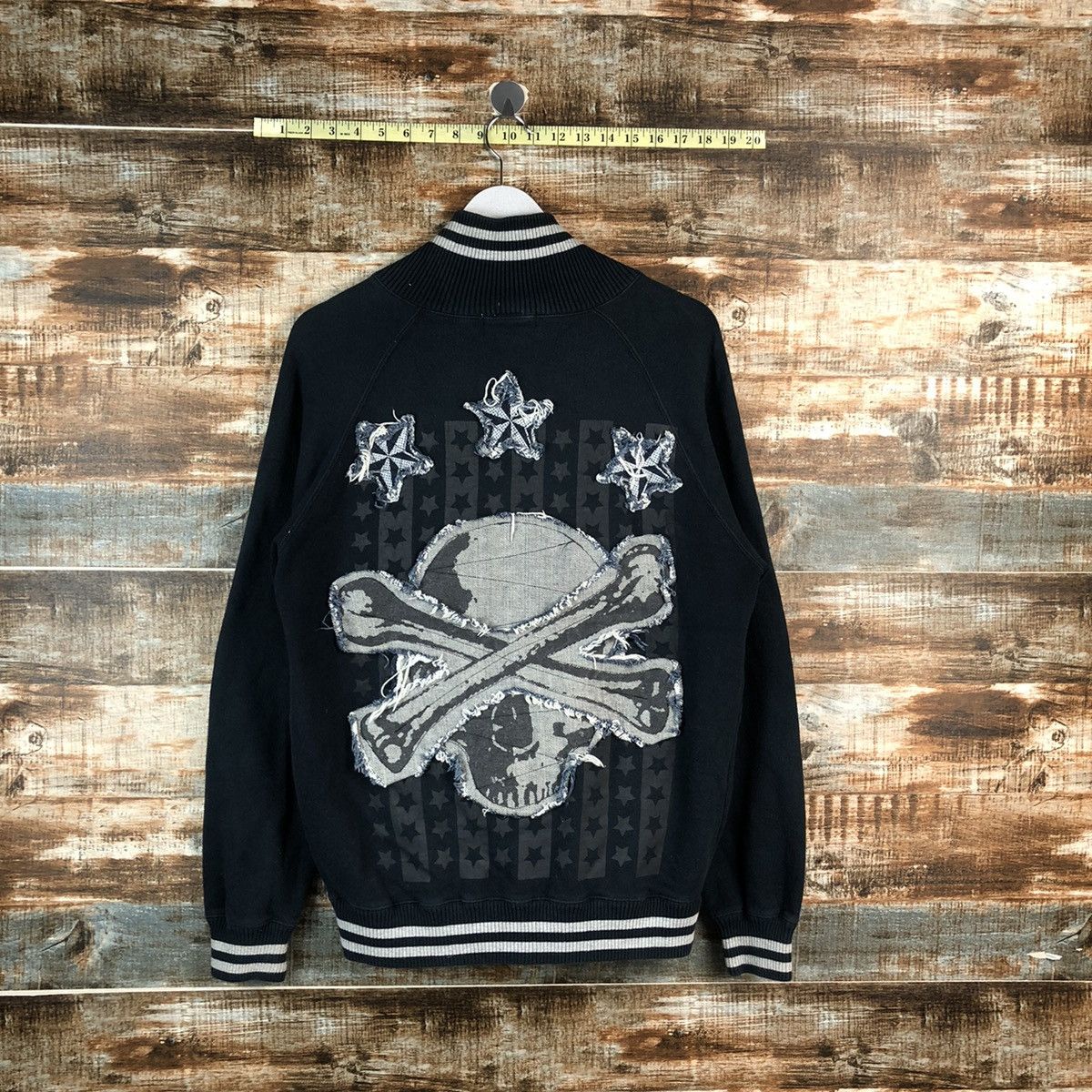 Japanese Brand DL Rad Sally skull Bombers varsity sweater Jacket #A2451 Size US M / EU 48-50 / 2 - 1 Thumbnail