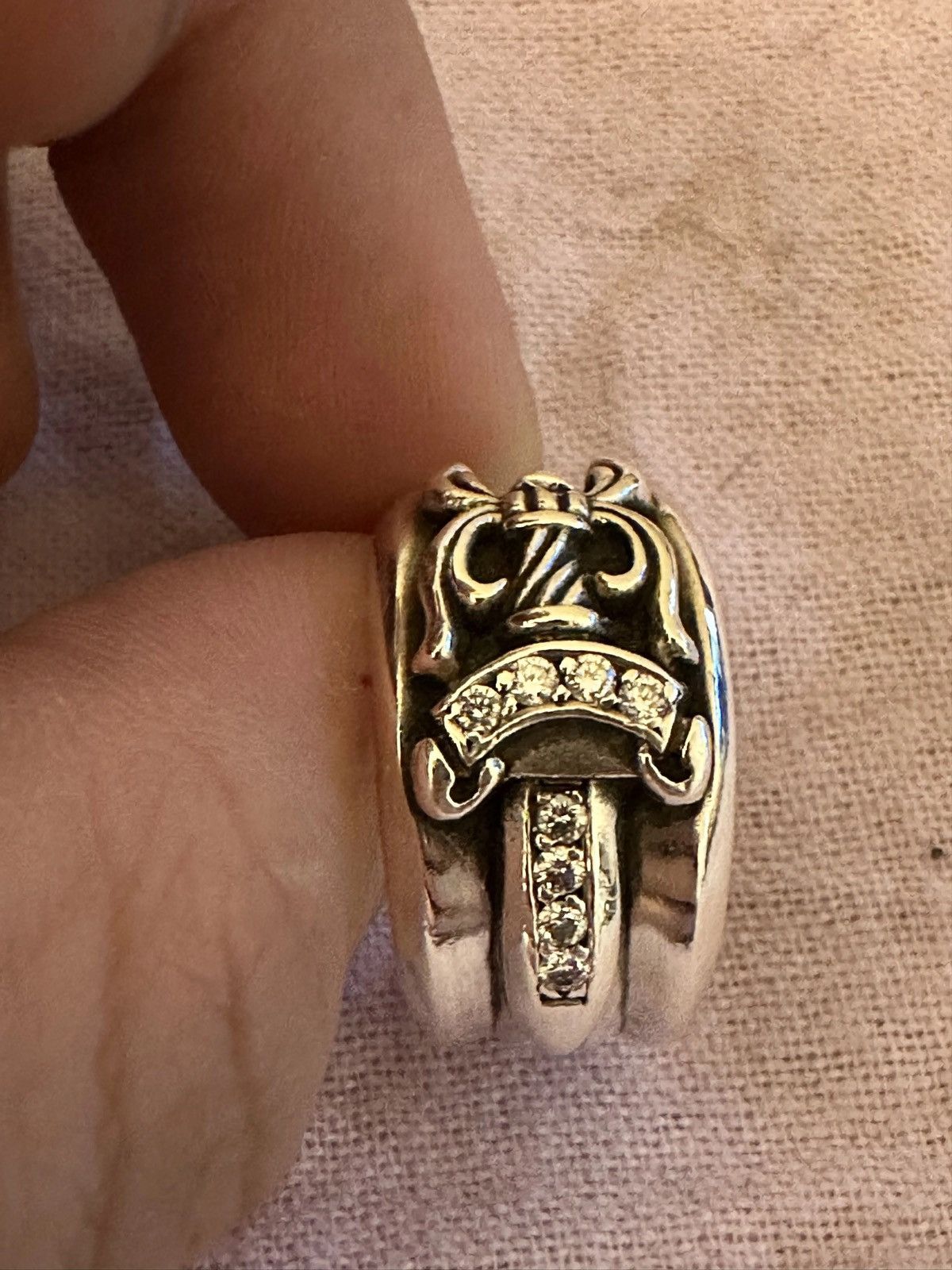 Chrome Hearts Diamond Dagger Ring | Grailed