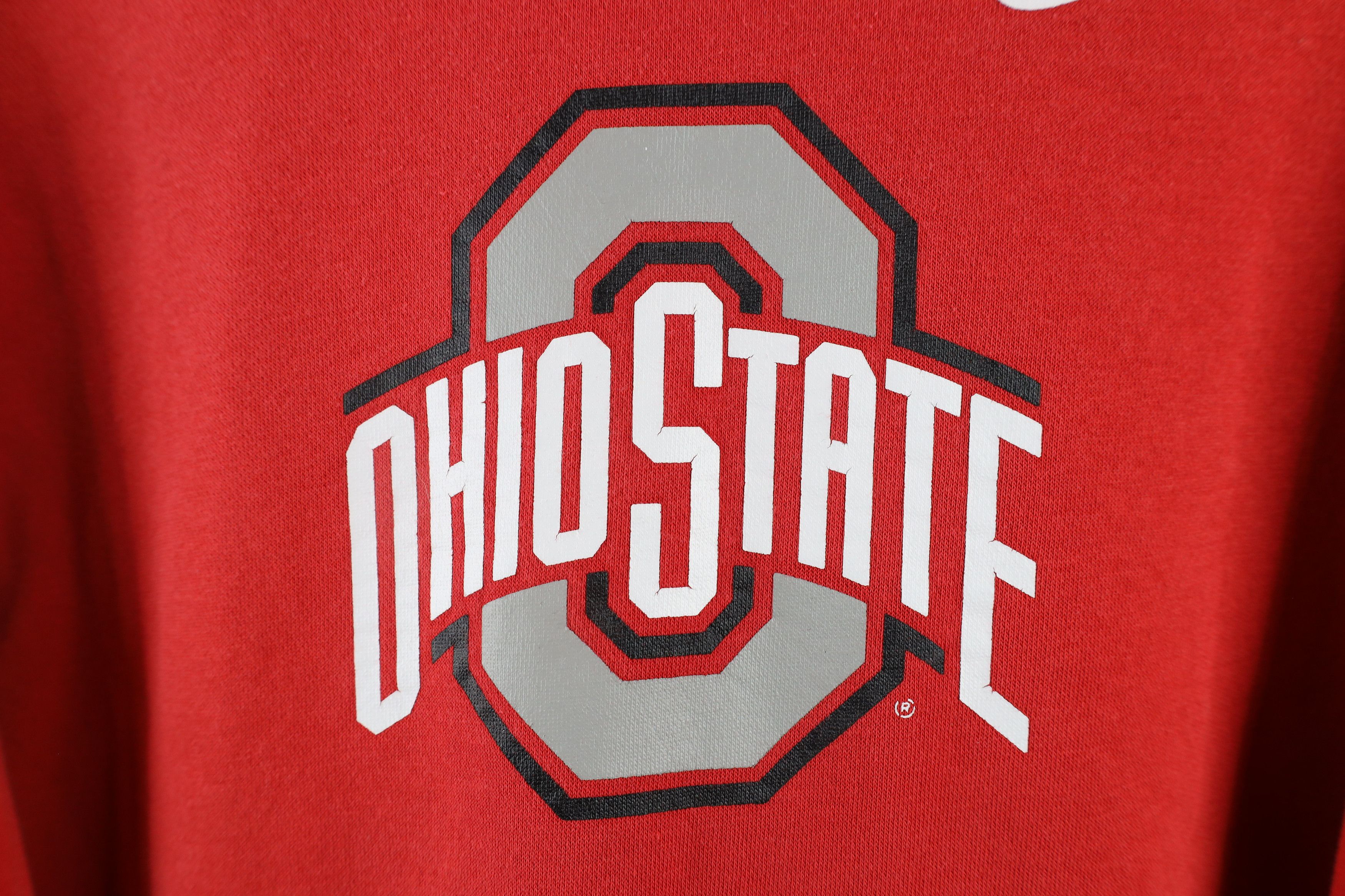 Nike × Vintage Vintage Nike Swoosh Ohio State University Hoodie Sweatshirt Size US L / EU 52-54 / 3 - 5 Thumbnail