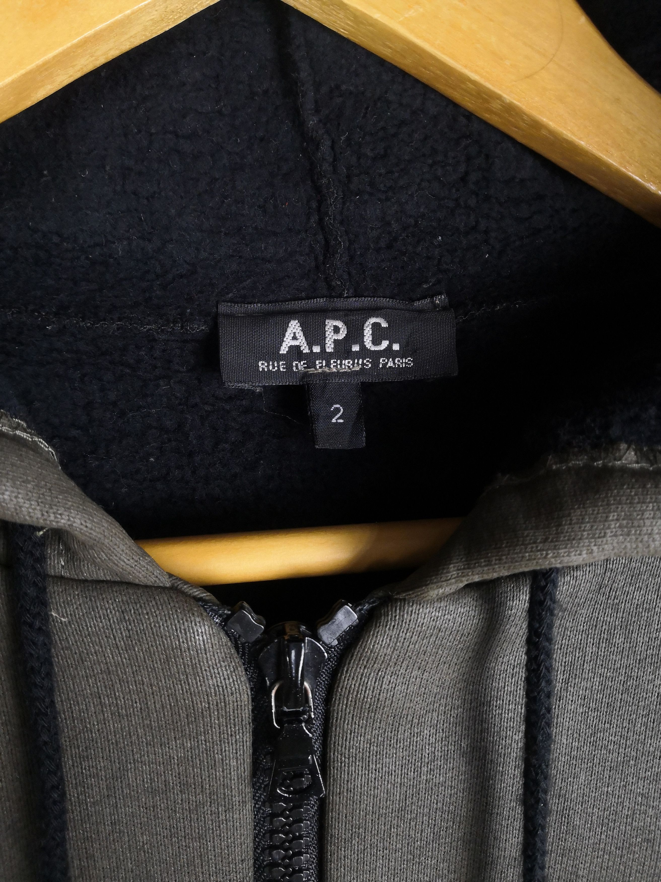 A.P.C. Vintage A.P.C Jacket APC Zipper Hoodie Size US M / EU 48-50 / 2 - 5 Thumbnail