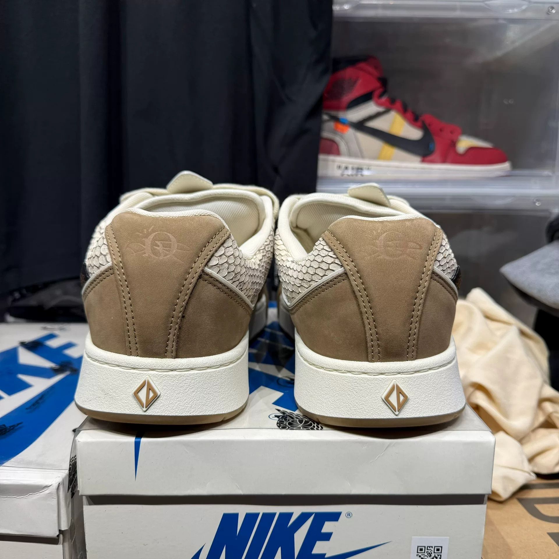 Dior beige snake print sneakers size 45 Size US 12 / EU 45 - 3 Thumbnail