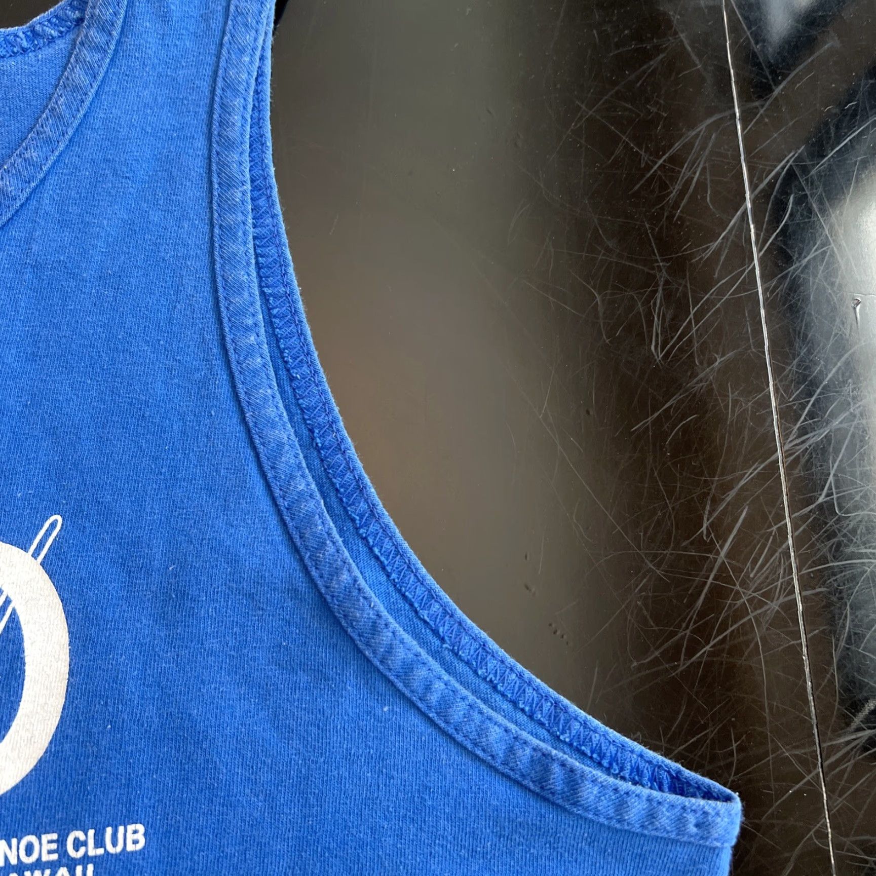 Vintage VINTAGE Outrigger Canoe Club T-Shirt Tank Top Unisex Adults Medium Blue Logo Shirt Size US M / EU 48-50 / 2 - 4 Thumbnail