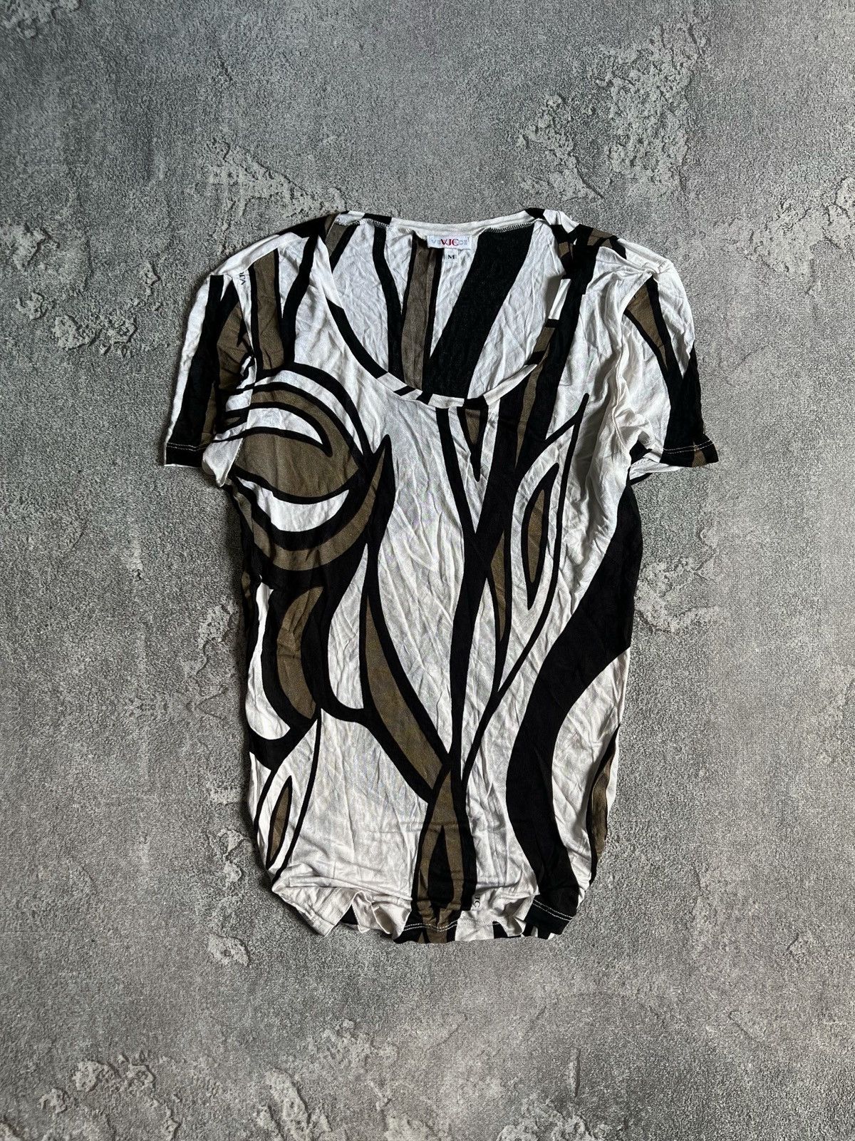 Versace Versace Jeans Couture Short Sleeve Top Stretch Blouse Shirt Size M / US 6-8 / IT 42-44 - 1 Thumbnail