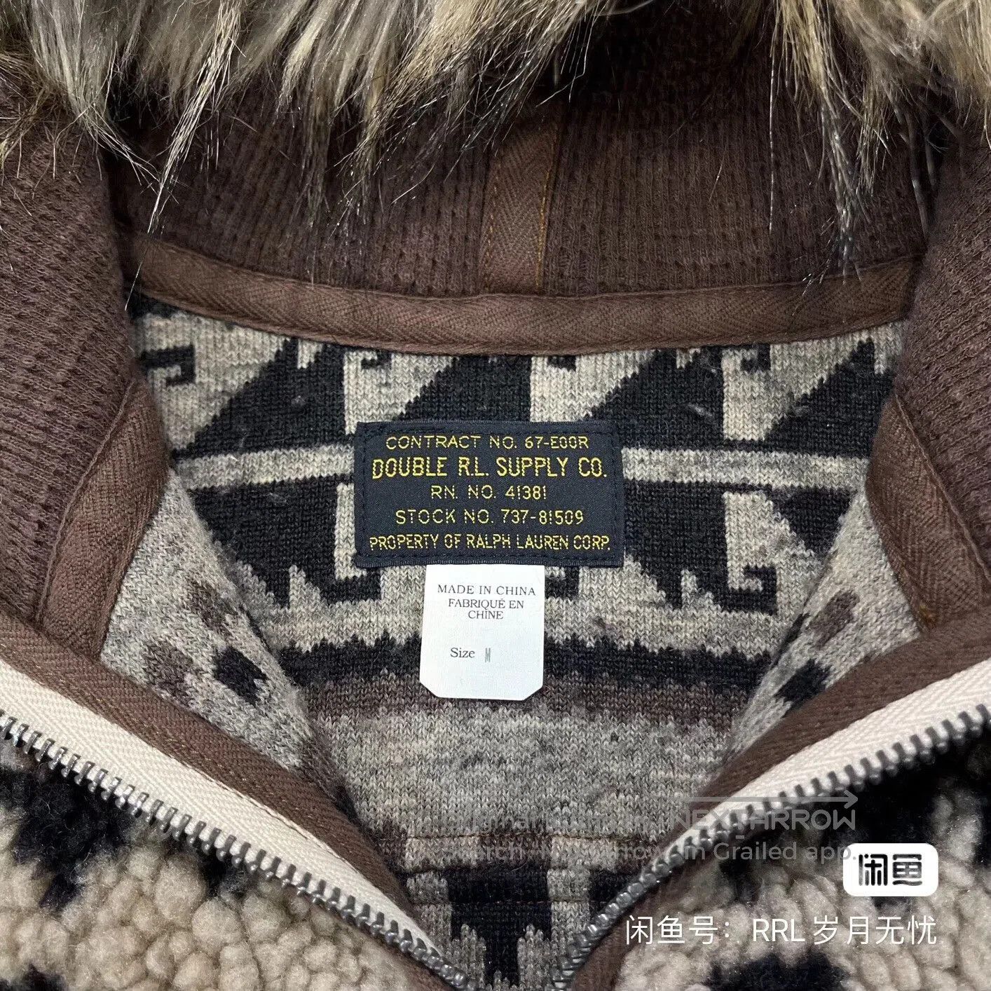RRL Ralph Lauren RRL Double RL Fur Lined Jacket. Size US L / EU 52-54 / 3 - 3 Thumbnail