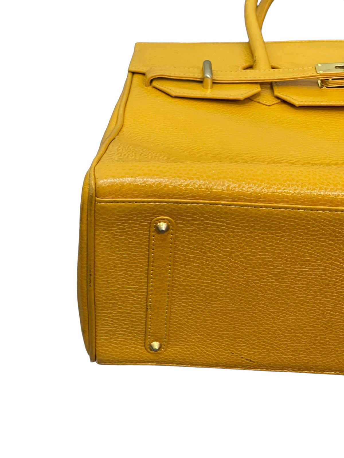 Japanese Brand Birkin Bag Leather Vintage Unknown Handmade Custom 1🟩 Size ONE SIZE - 7 Thumbnail
