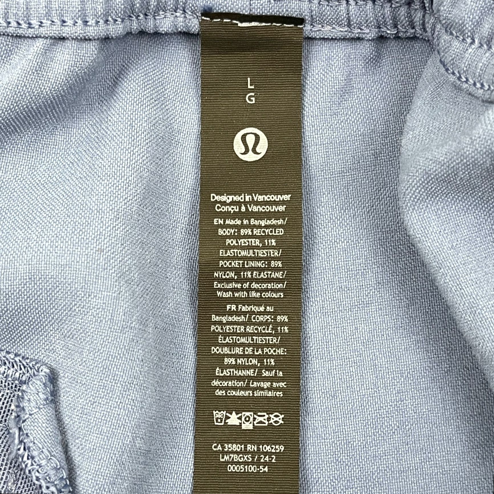 Lululemon Lululemon Relaxed Fit Shorts Mens Large 7" Woven Oasis Blue Active Run M7BGXS Size US 33 - 3 Thumbnail