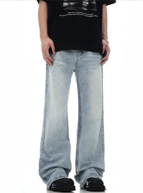 VIBE Retro washed simple versatile casual flared jeans Size US 32 / EU 48 - 7 Thumbnail