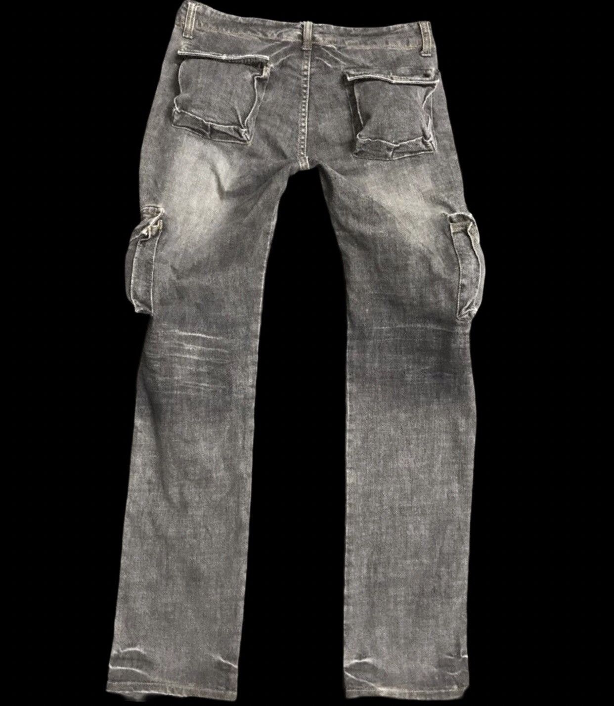 Japanese Brand GLOBAL WORK 3D 8 Pockets Cargo Jeans Size US 31 - 2 Thumbnail
