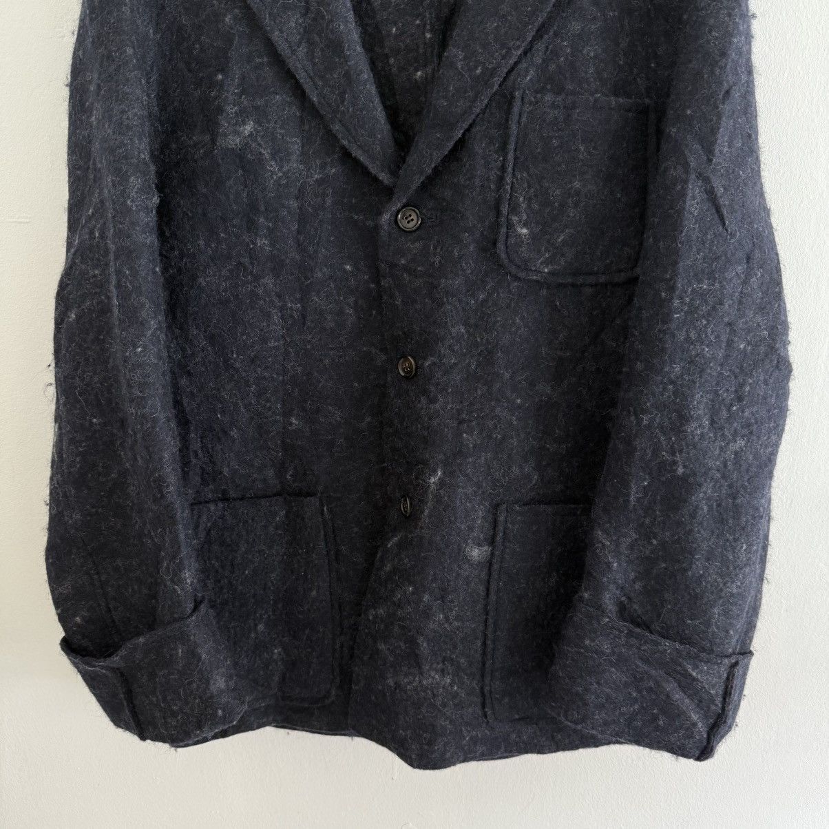 Junya Watanabe Rare AD 1995 Comme Des Garcons Homme Plus Mohair Wool Blazer Size US M / EU 48-50 / 2 - 2 Thumbnail