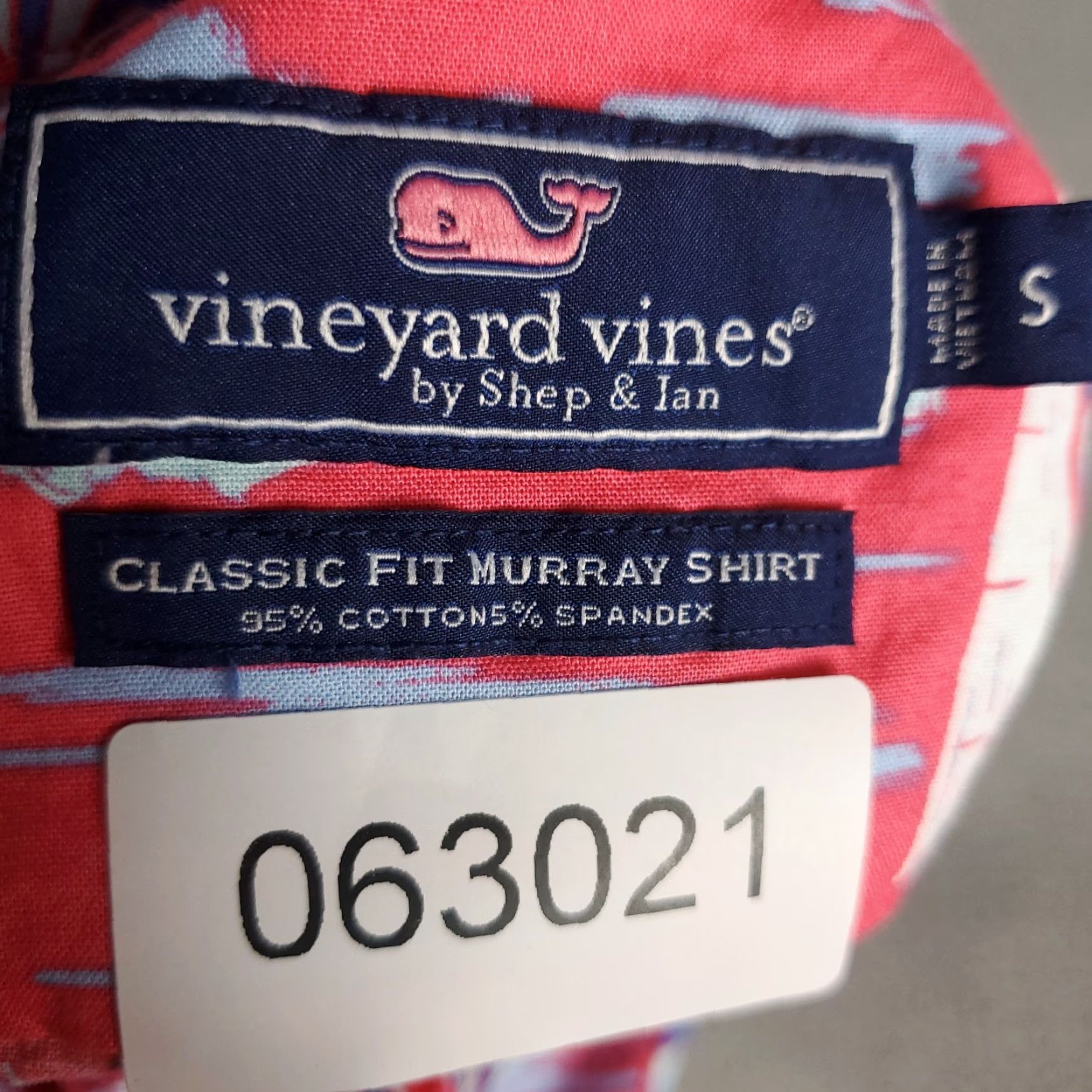 Vineyard Vines VINEYARD VINES Shirt Mens Small Pink Geometric Button-Up Short Sleeve Preppy Size US S / EU 44-46 / 1 - 6 Thumbnail