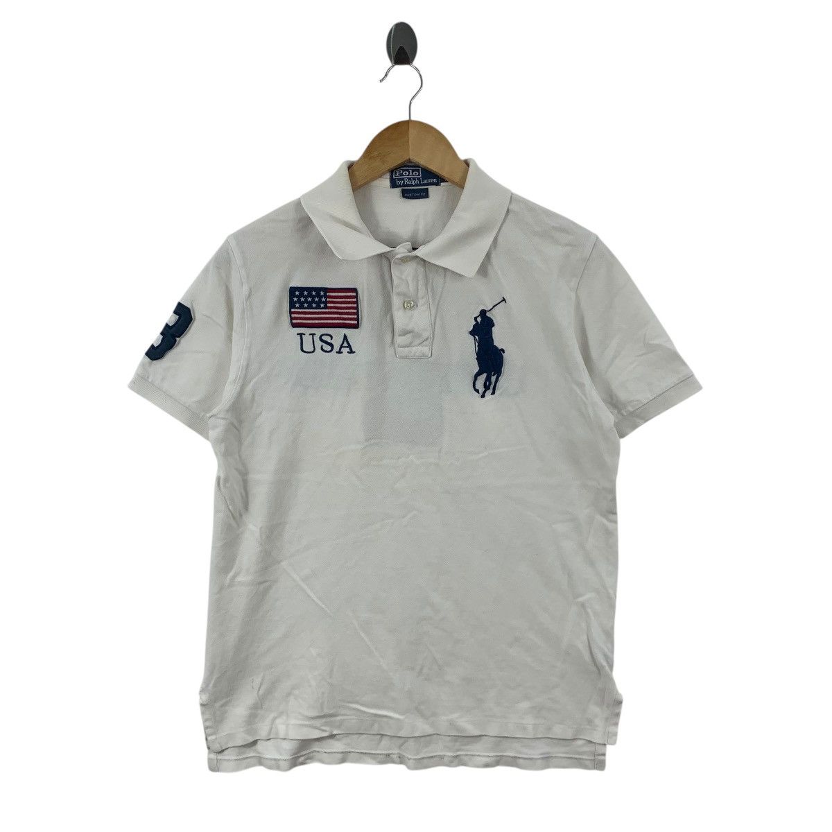 Polo Ralph Lauren Vintage POLO RALPH LAUREN Team USA Flag Tee Shirt Top Size M / US 6-8 / IT 42-44 - 4 Thumbnail
