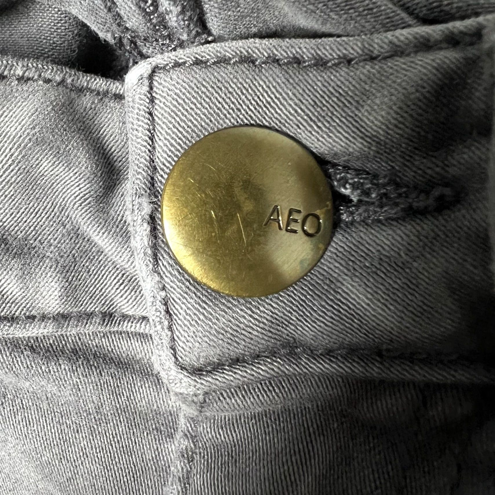 American Eagle Outfitters American Eagle Outfitters Jeans Women 00 Gray Skinny Stretch Denim Size 24" / US 00 / IT 34 - 3 Thumbnail